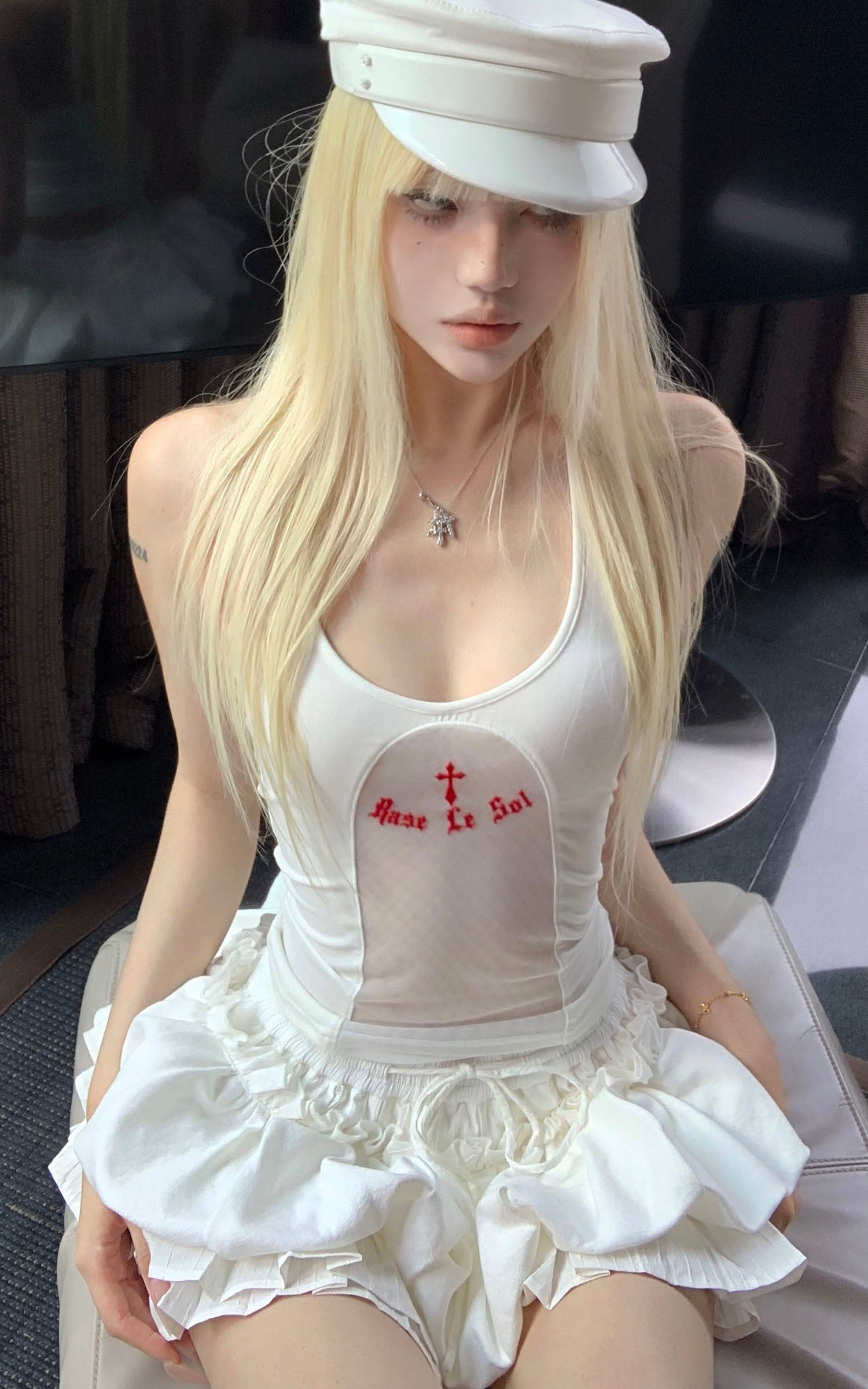 Rase le sol Layered Ruffle Mini Skirt - PINKPARKS