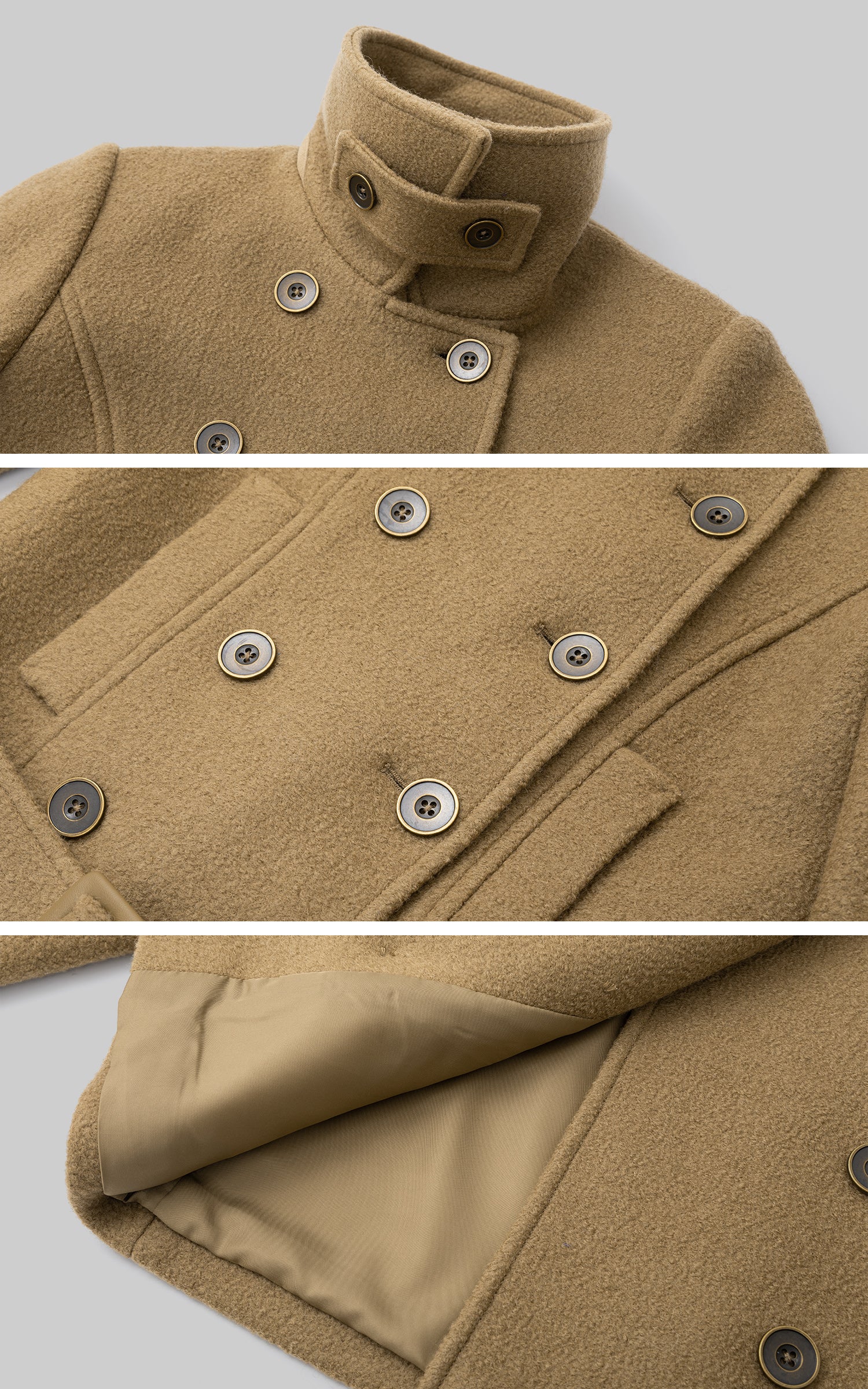 IAMXIAA Tailored Wool-Blend Jacket and Mini Skirt Set