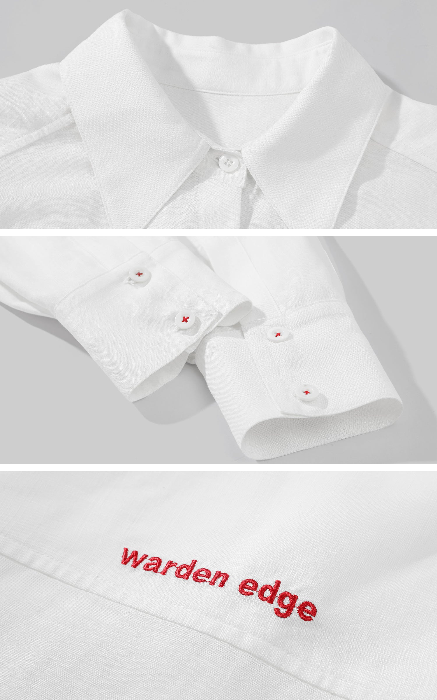 WARDEN EDGE Deconstructed Cut Long Sleeve Shirt - PINKPARKS