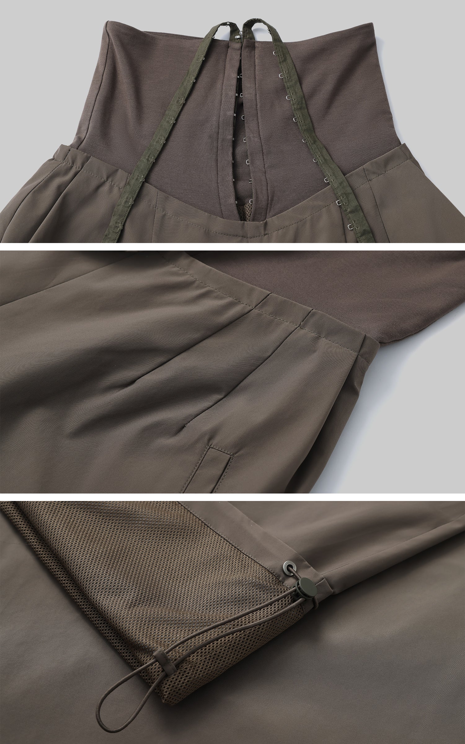 WARDEN EDGE パラトルーパードレープワイドレッグパンツ