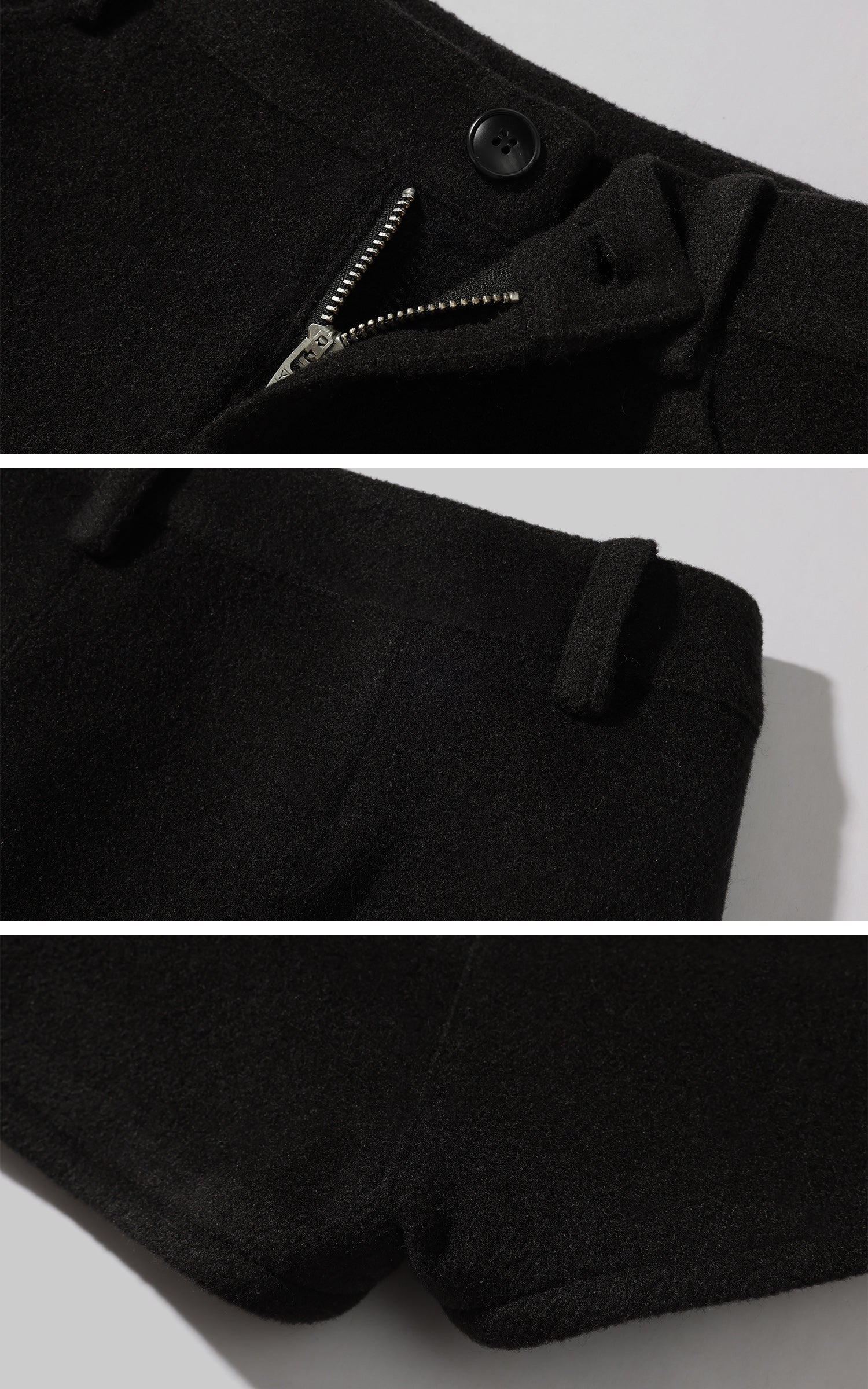 WARDEN EDGE ウールのようなローウエストミニショーツ