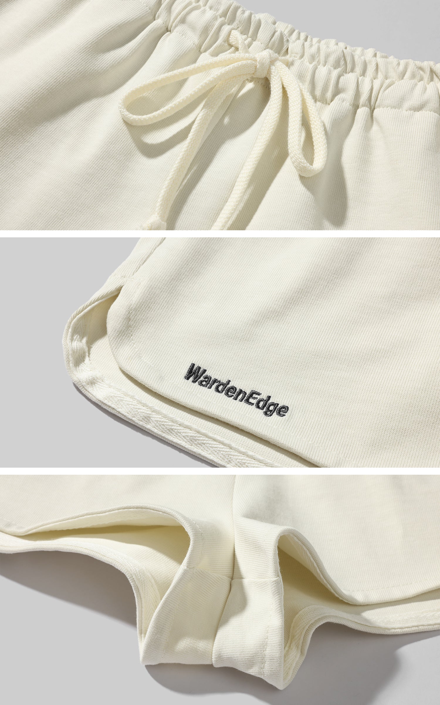 WARDEN EDGE ロゴ刺繍入りミニマルリブニットラウンジセット