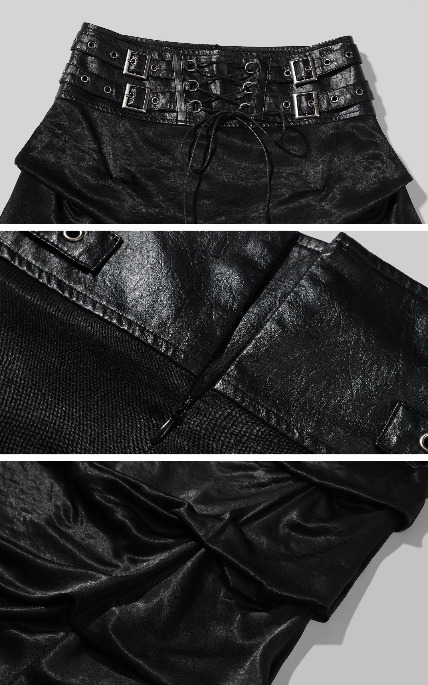 low pixel ゴシックレイヤードドレープコルセットウエストスカート