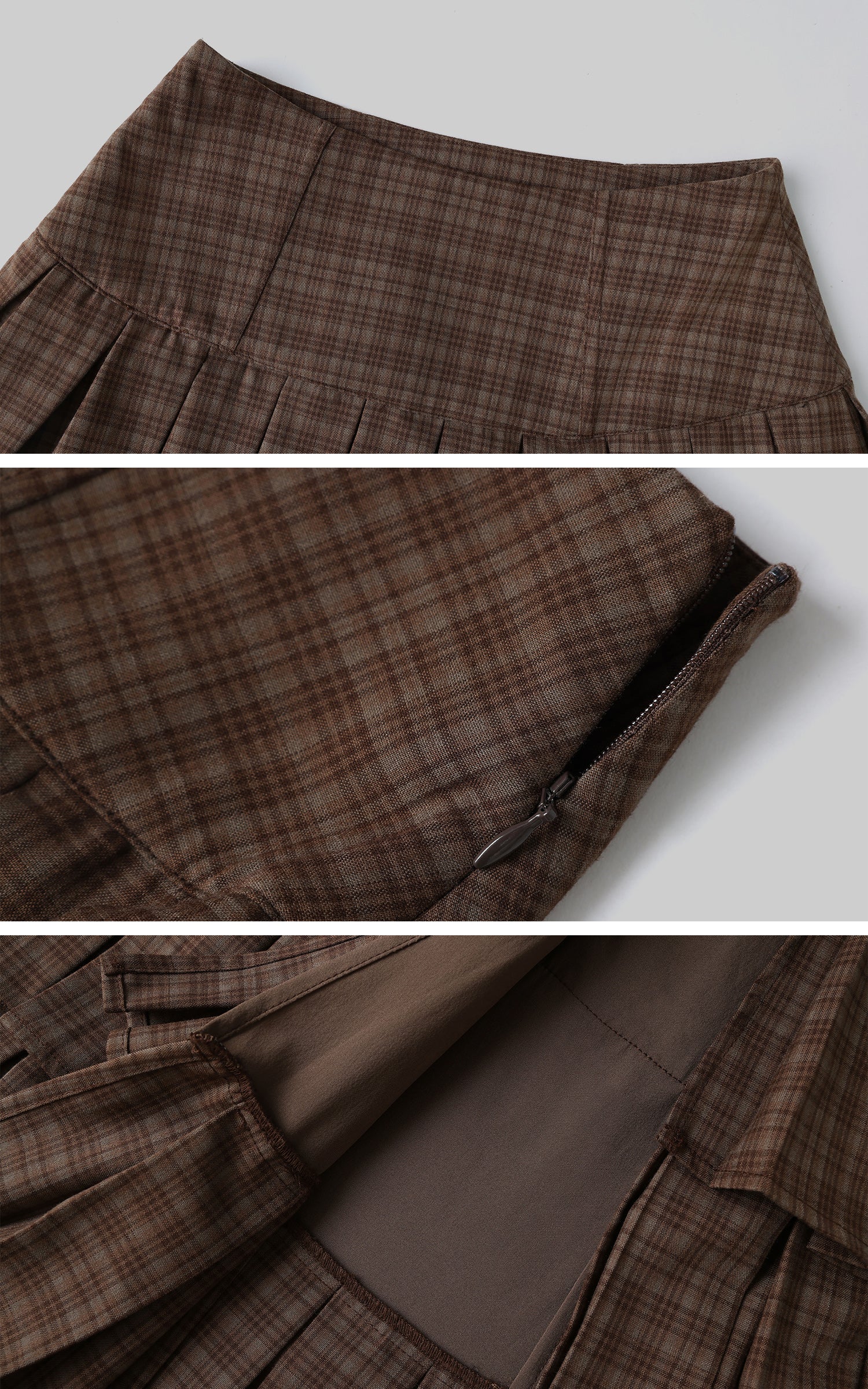 Rase le sol 解体風チェックシャツ＆ティアードマキシスカートセット