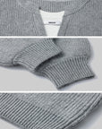 WARDEN EDGE Layered V-Neck Knit Sweater - PINKPARKS