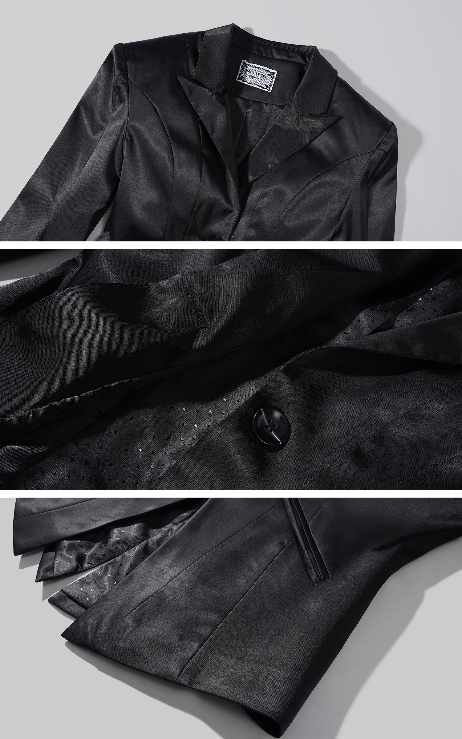 Rase le sol レーストリム付きブラレットのテーラードブレザーセット