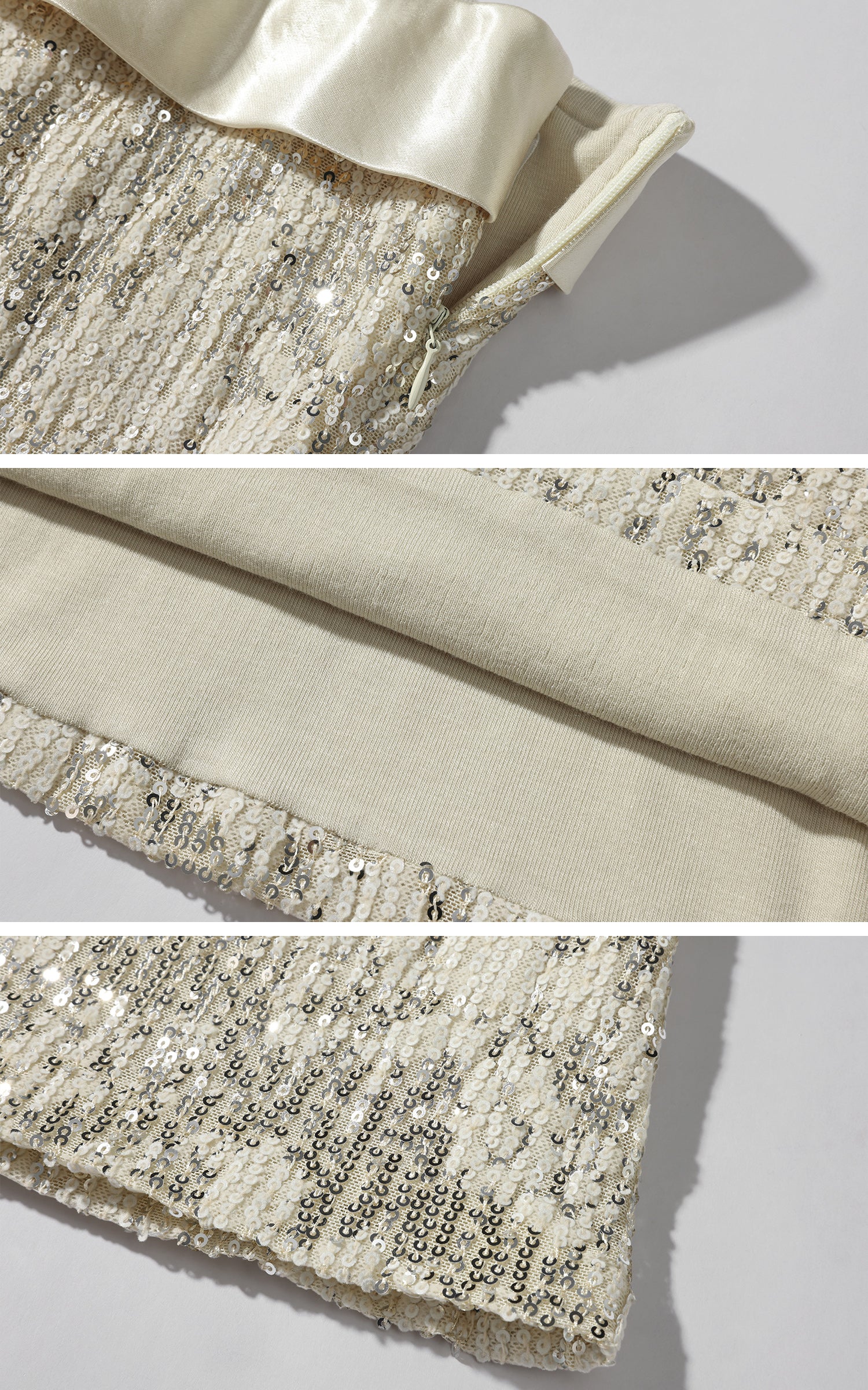 ROVENTE Sequin Bandeau Top