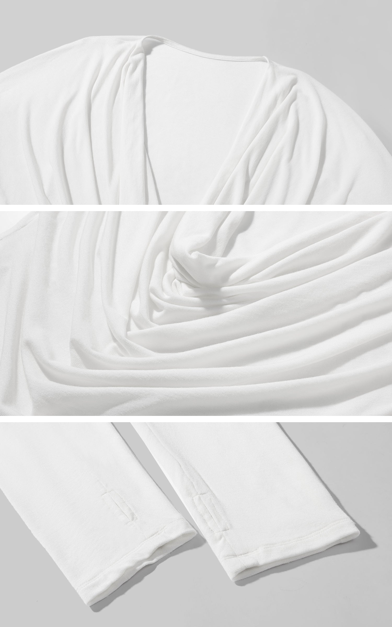 ROVENTE ドレープカウルネックトップ &amp; レースキャミソール2ピースセット