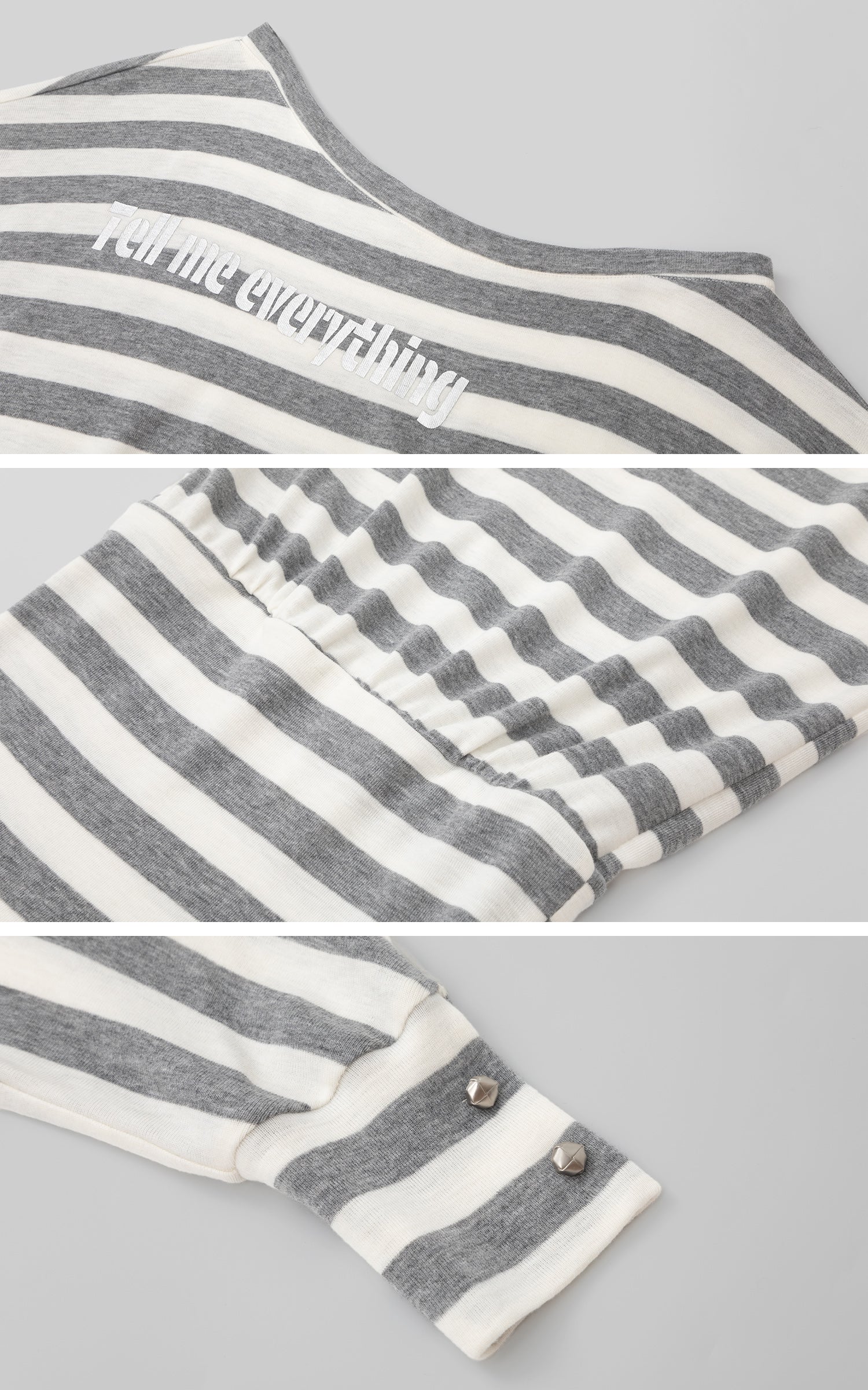 IAMXIAA ストライプ柄オフショルダーミニドレス・個性派プリント