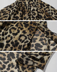 ROVENTE Leopard Chiffon Cape Top