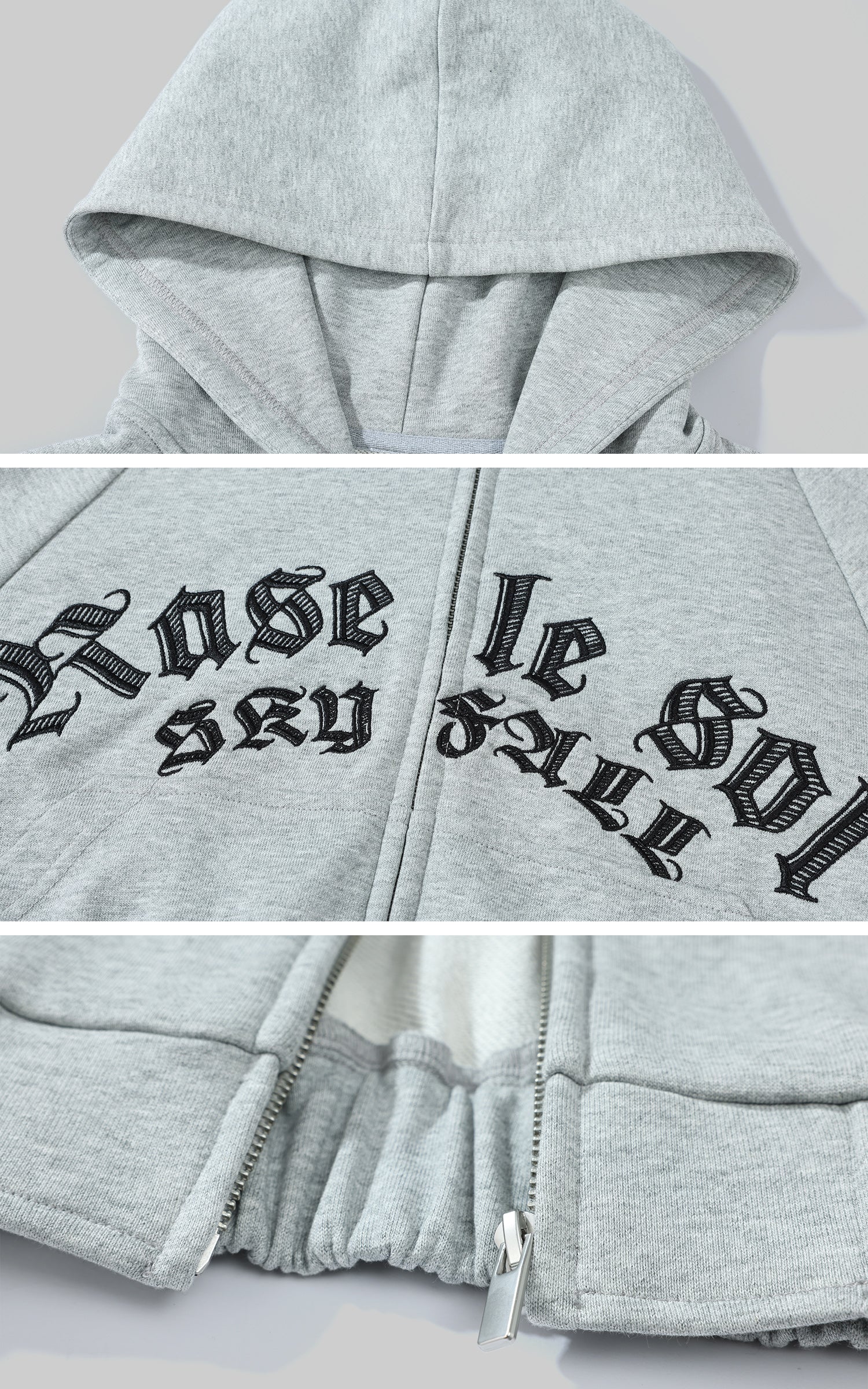 Rase le sol Cropped Hoodie and Pants Set - PINKPARKS