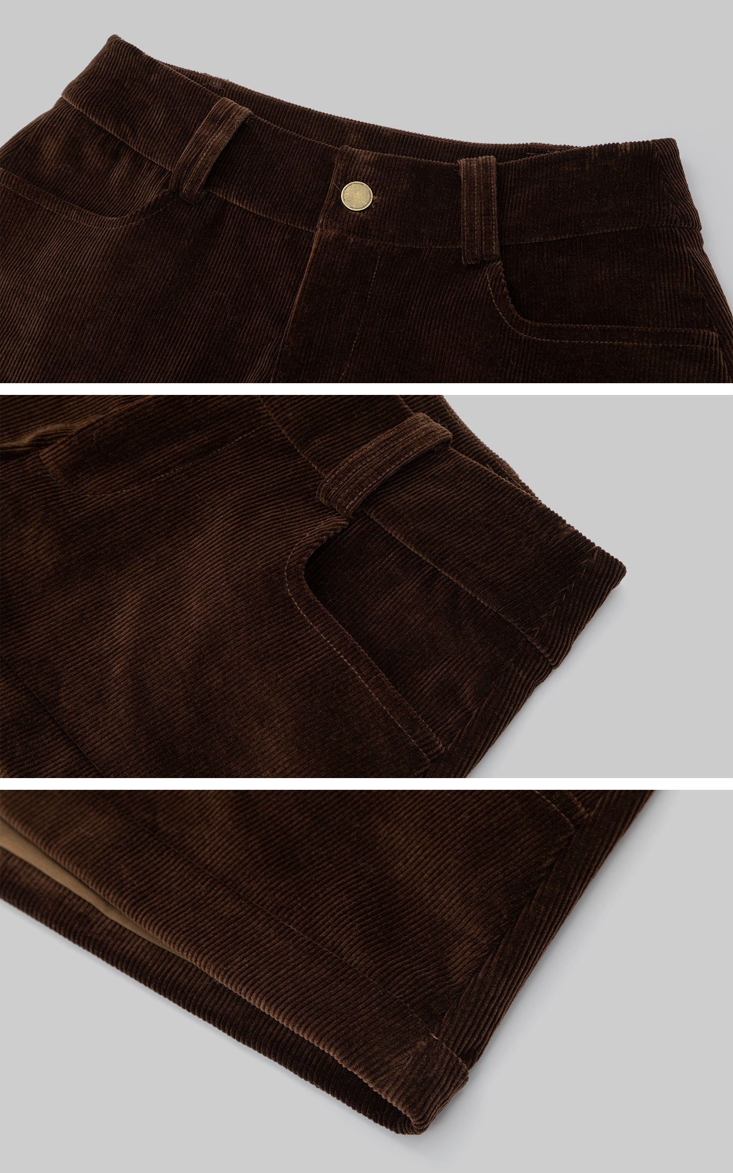 IAMXIAA コーデュロイファー付きジャケット &amp; ミニショーツセット