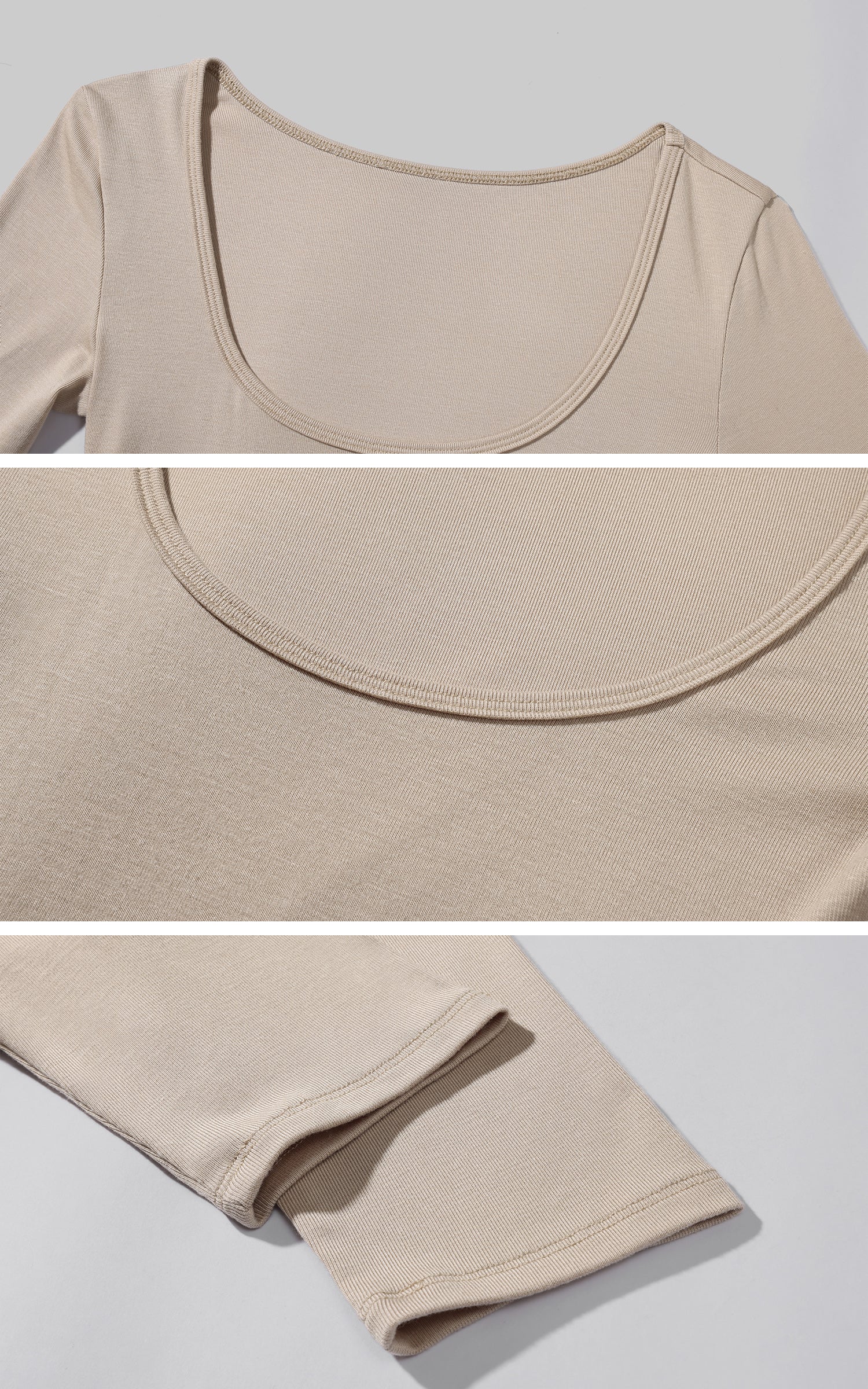 ROVENTE Scoop Neck Fitted Tee