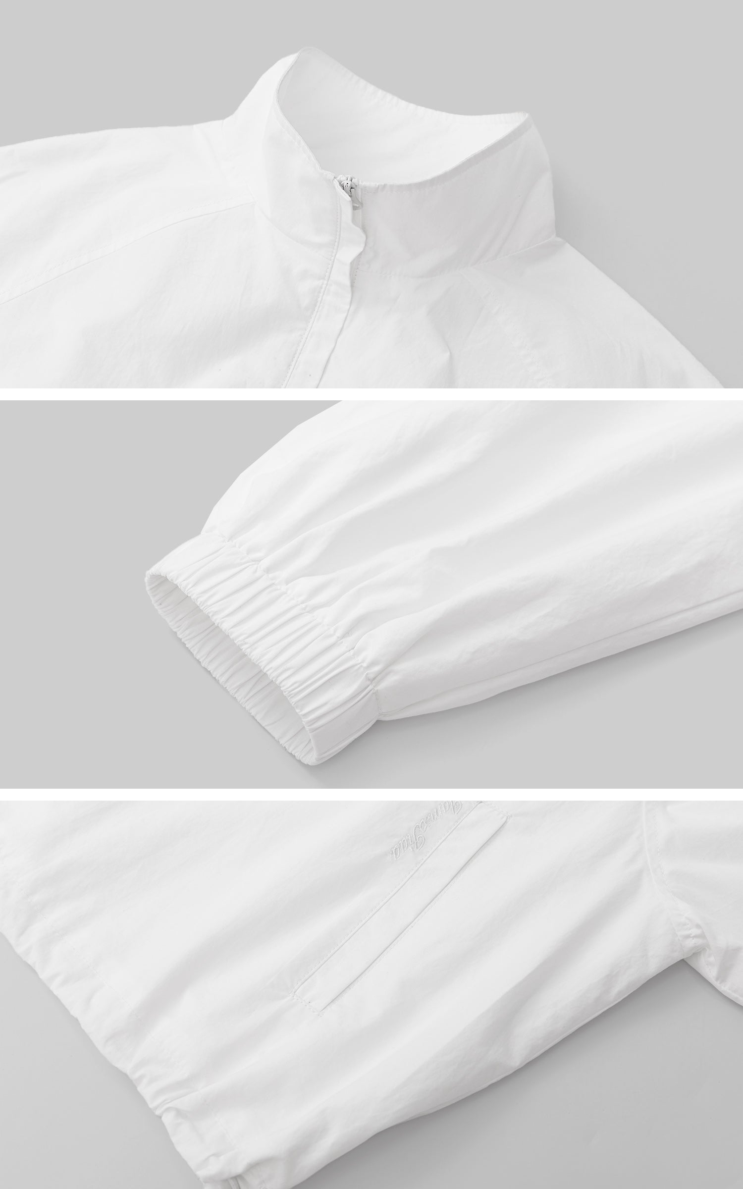 IAMXIAA クロップドウィンドブレーカージャケット＆リラックスショーツセット