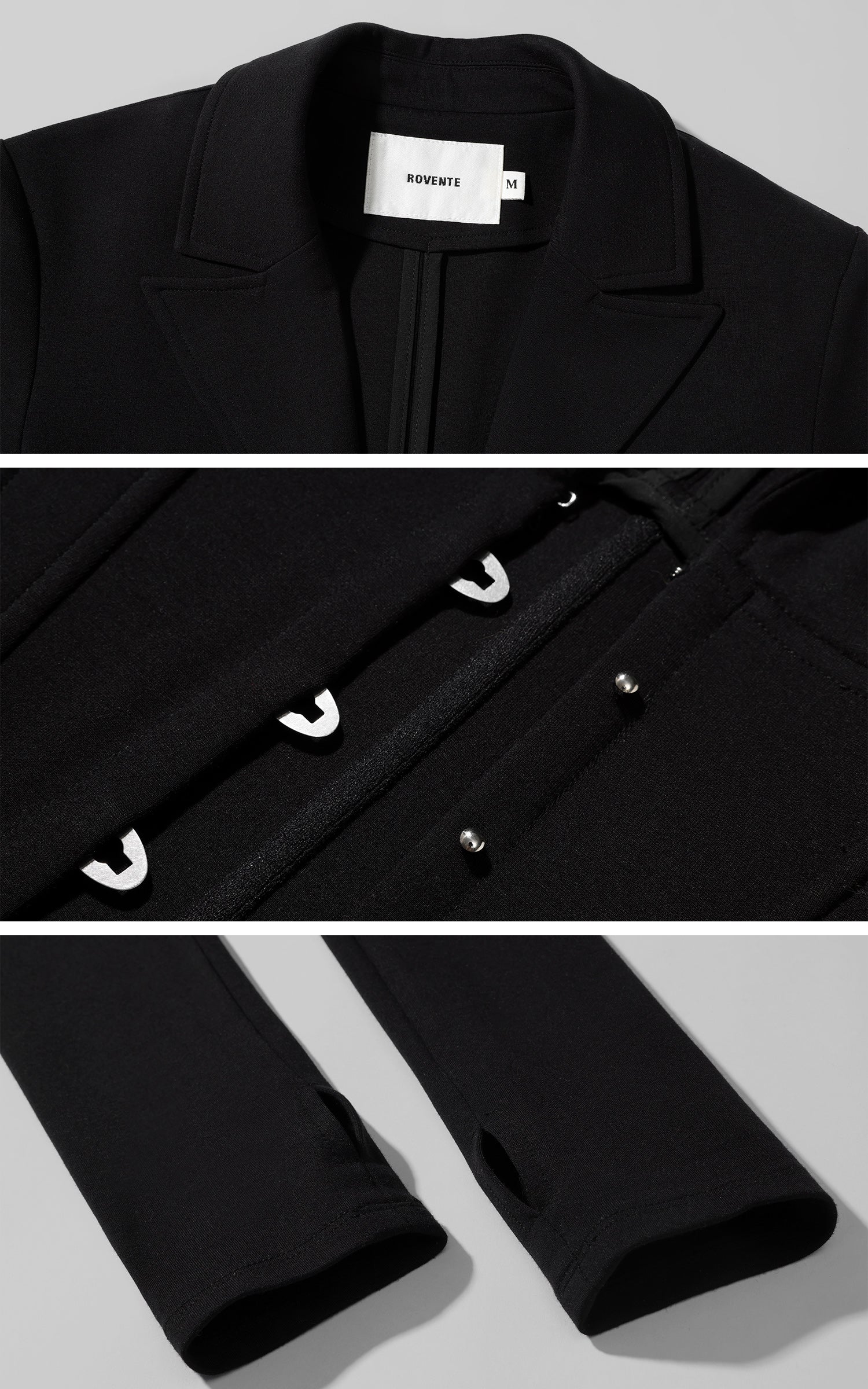 ROVENTE Structured Corset Blazer Top