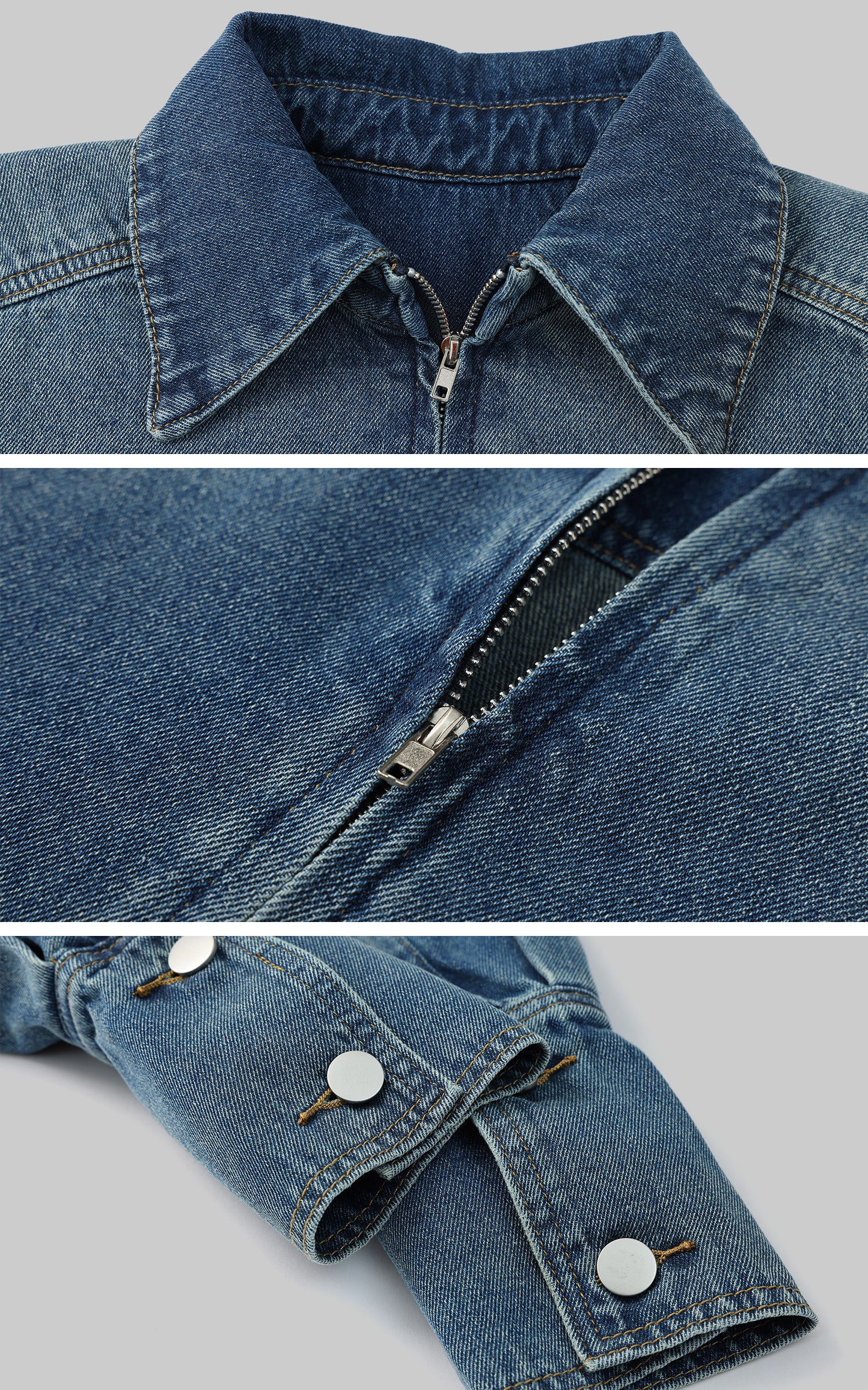 WARDEN EDGE Denim Layered Set – Jacket, Shorts &amp; Tank - PINKPARKS