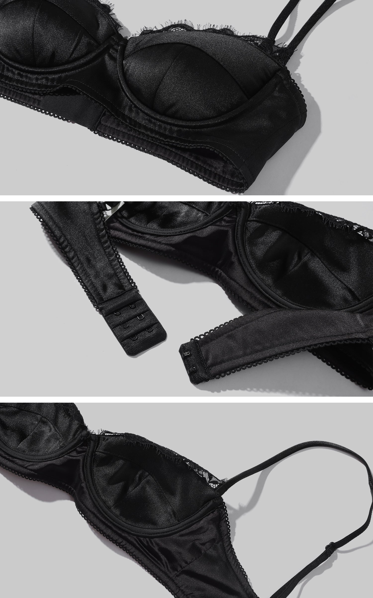 ROVENTE レースキャミソールとストラップレストップの2点セット