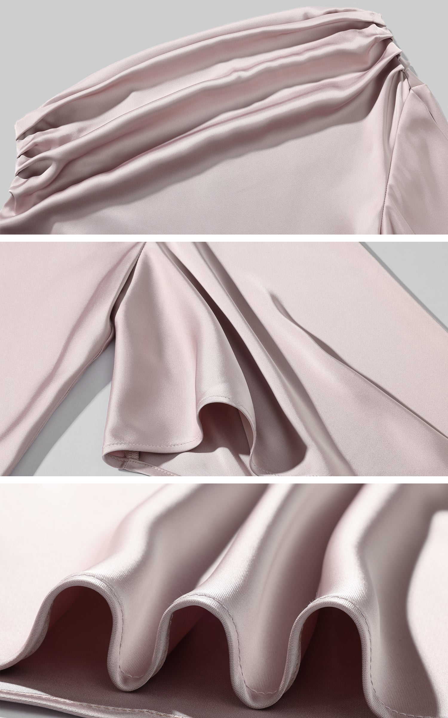 0122stepll アシンメトリックワンショルダーサテントップ