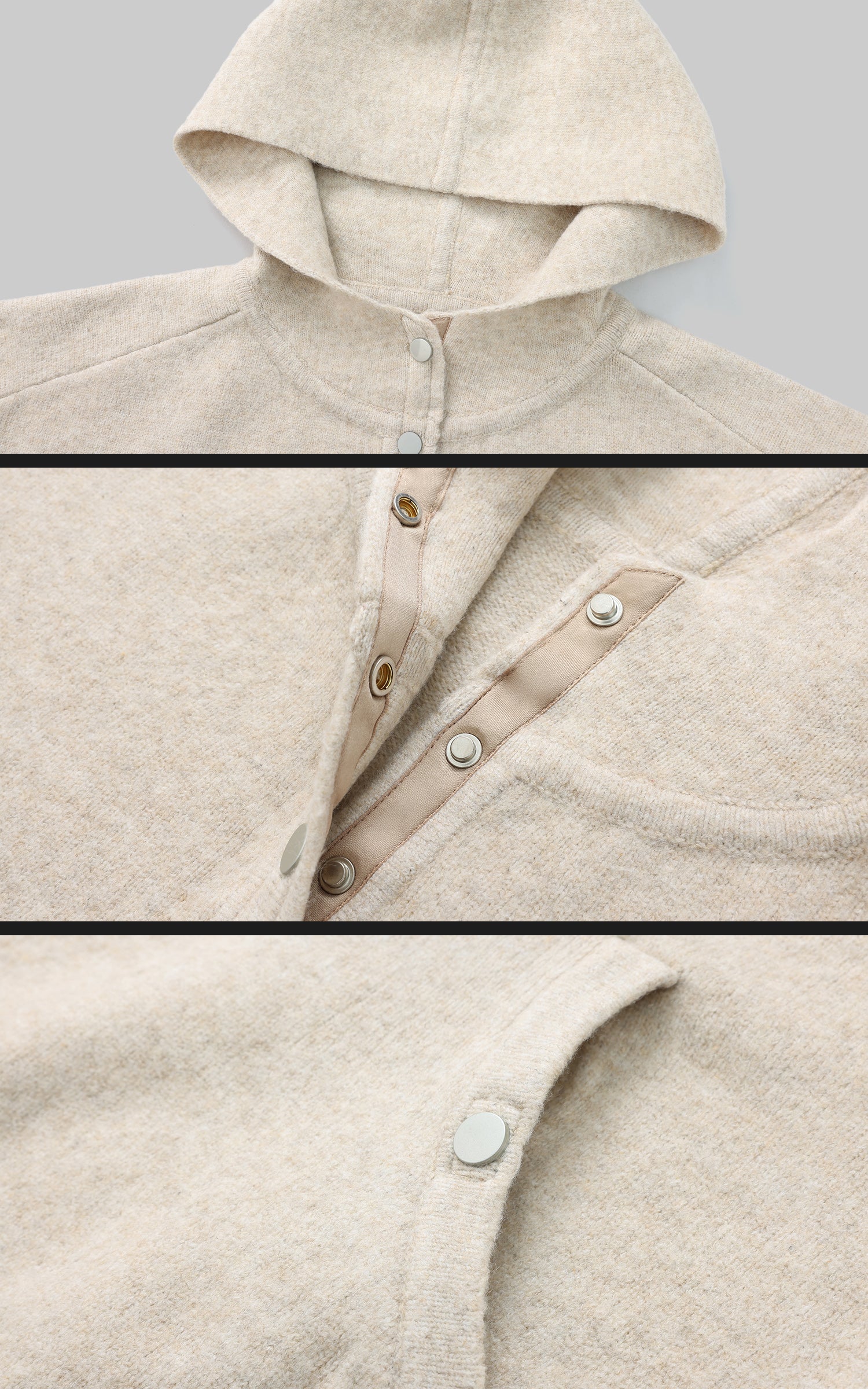 WARDEN EDGE Oversized Hooded Sweater - PINKPARKS