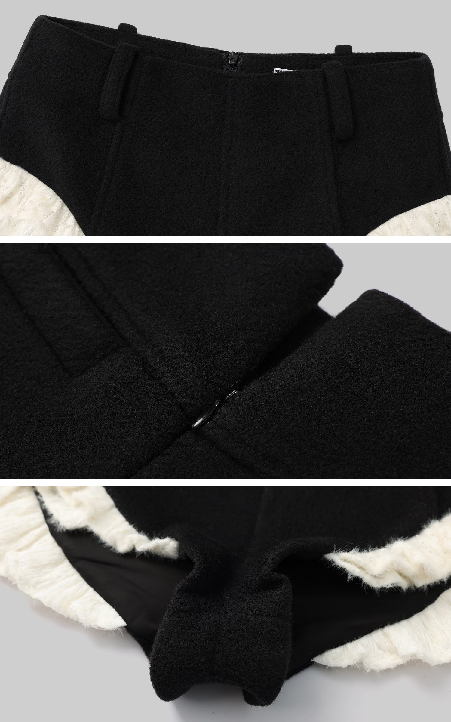 Rase le sol Waist-Tied Wool Blazer &amp; Shorts Set - PINKPARKS