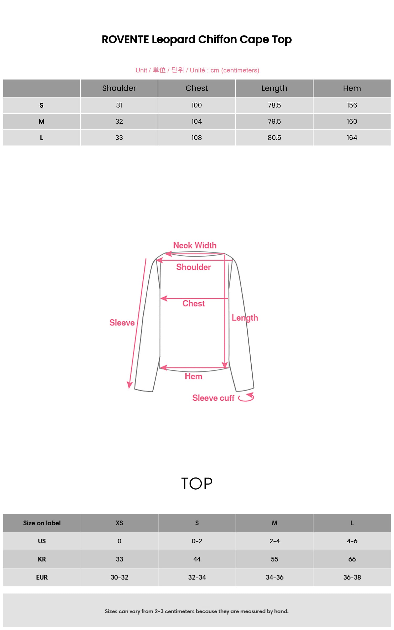 ROVENTE Leopard Chiffon Cape Top