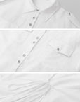 IAMXIAA Utility Tie-Back Oversized Shirt