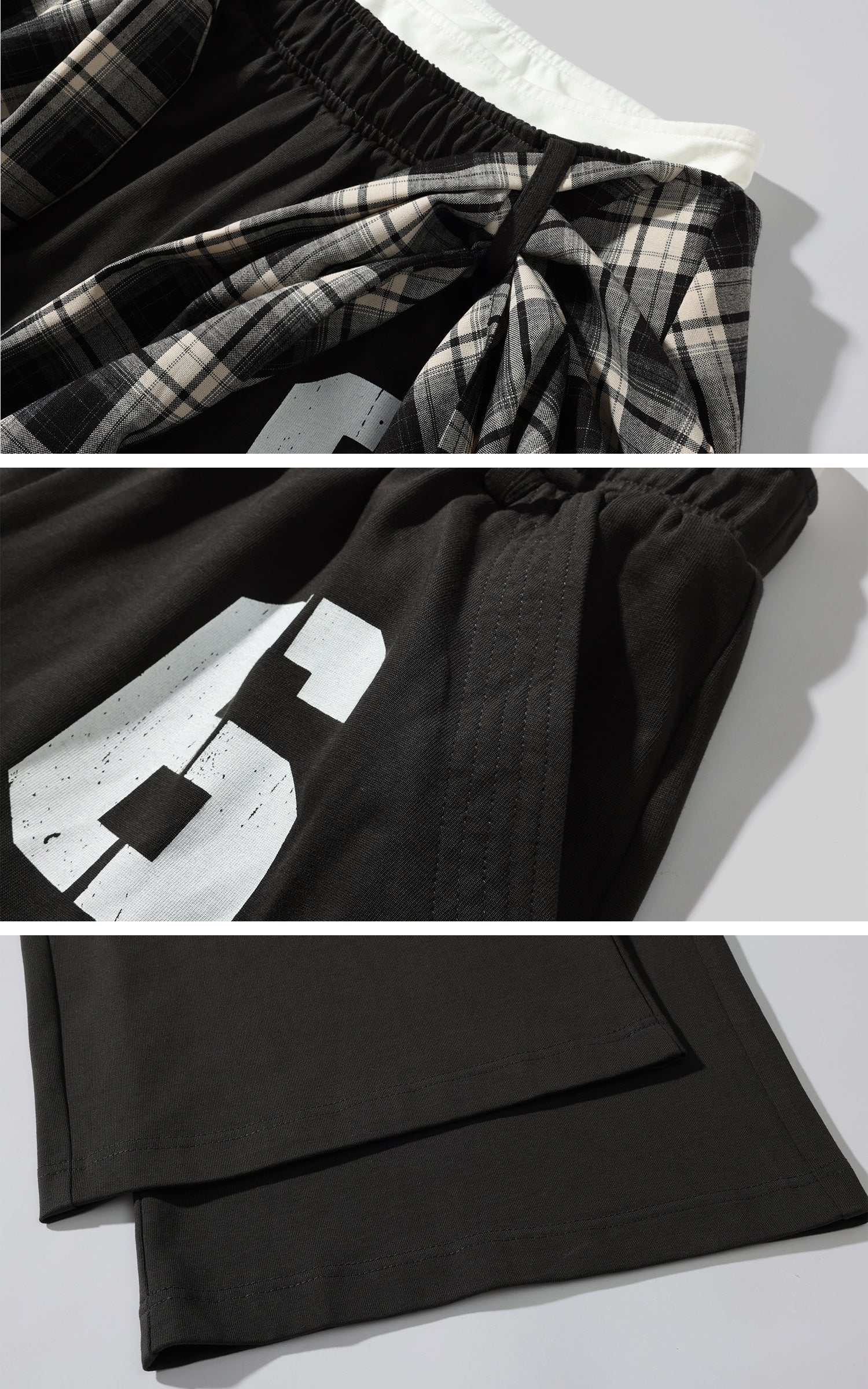 WARDEN EDGE Layered Waist Loose-Fit Track Pants - PINKPARKS