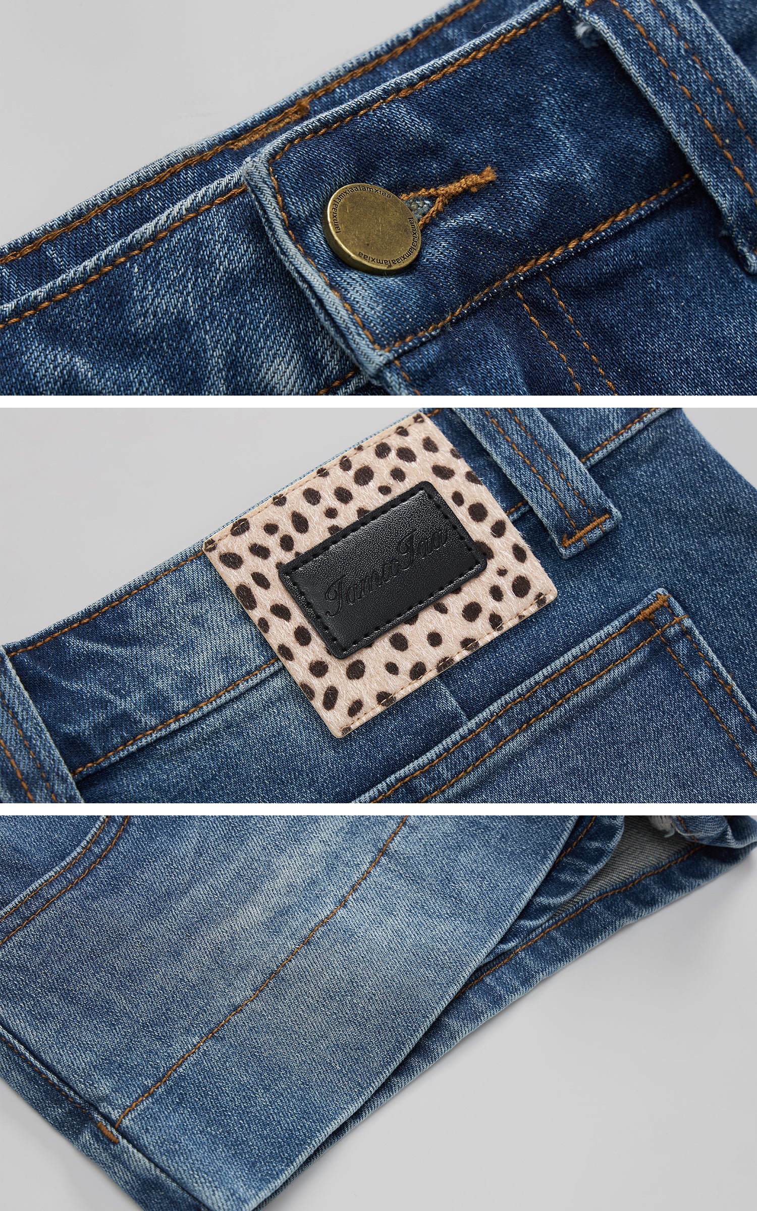 IAMXIAA クロップドデニムジャケット＆ミニスカートセット