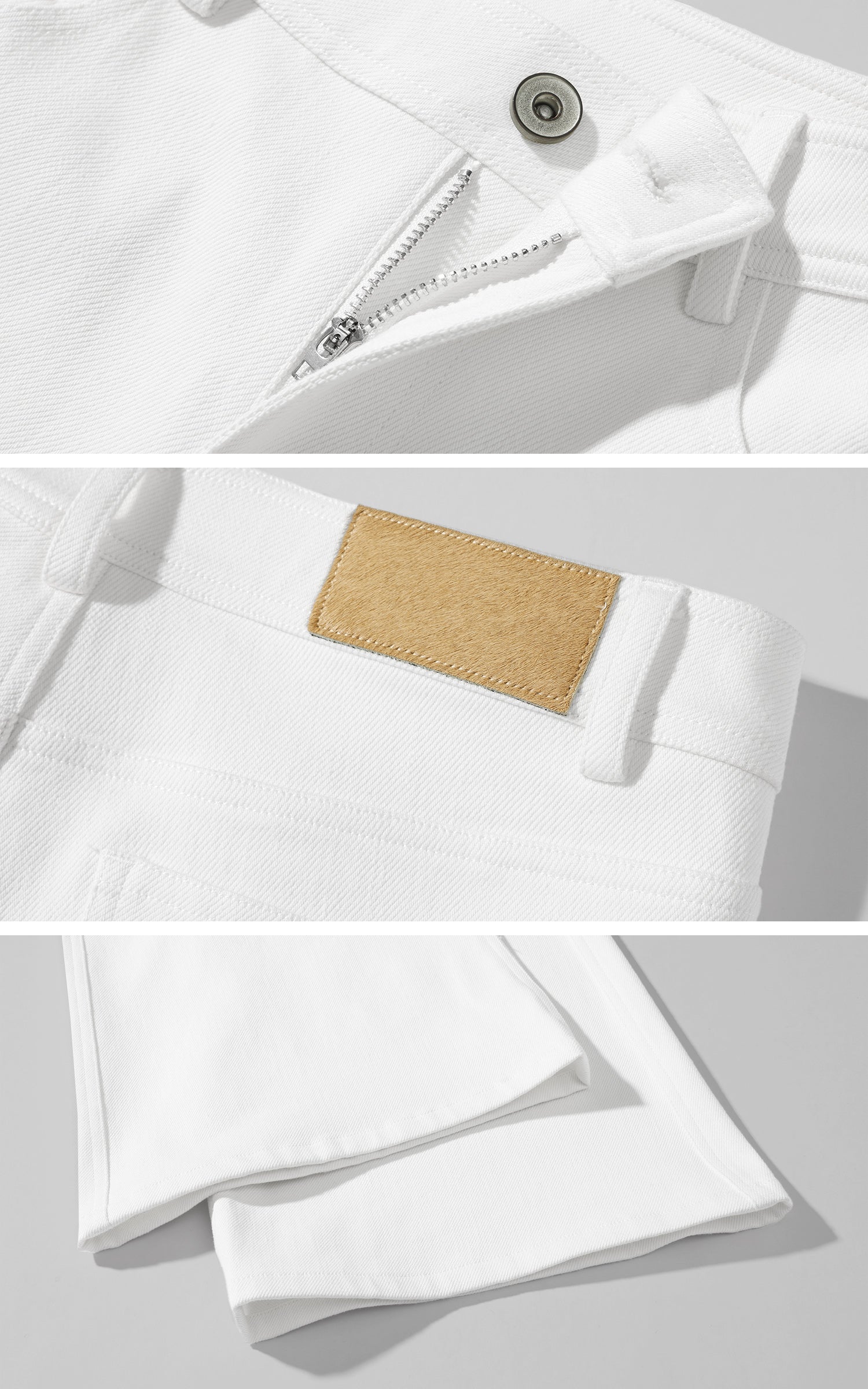 ROVENTE テーラードフィットのフレアハイライズジーンズ