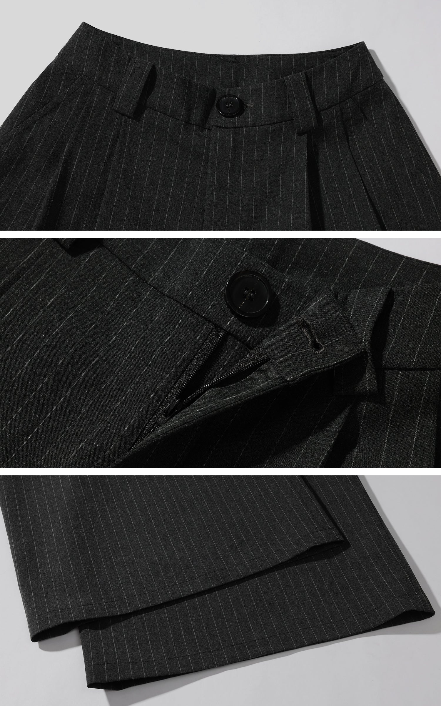 WARDEN EDGE ピンストライプスーツセット（ブレザーシャツ＆ワイドパンツ）