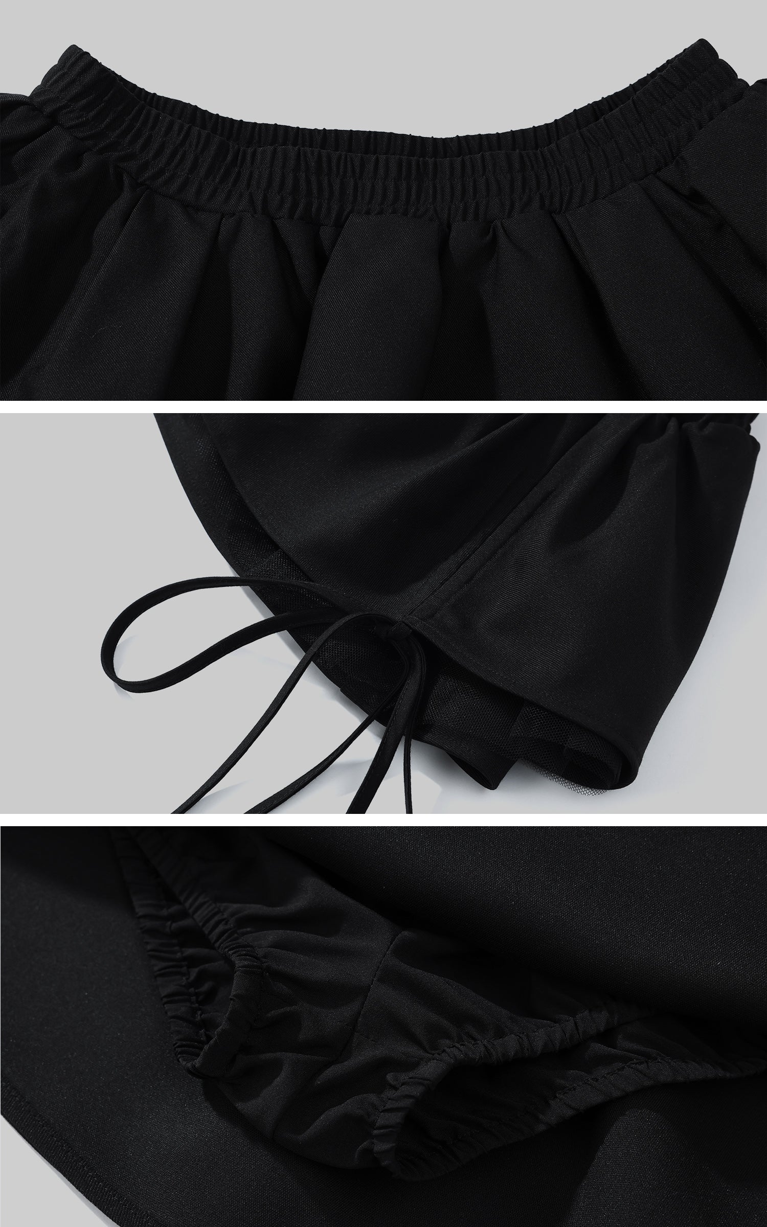 WARDEN EDGE Black Pleated Mini Skirt - PINKPARKS