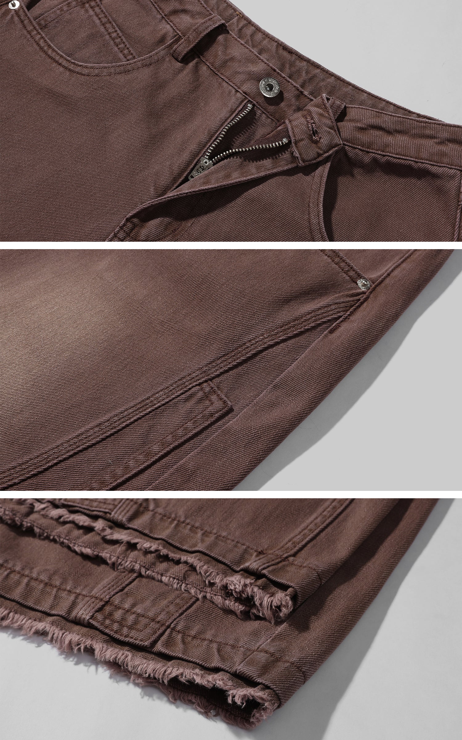 WARDEN EDGE ウォッシュドワイドレッグトラウザー