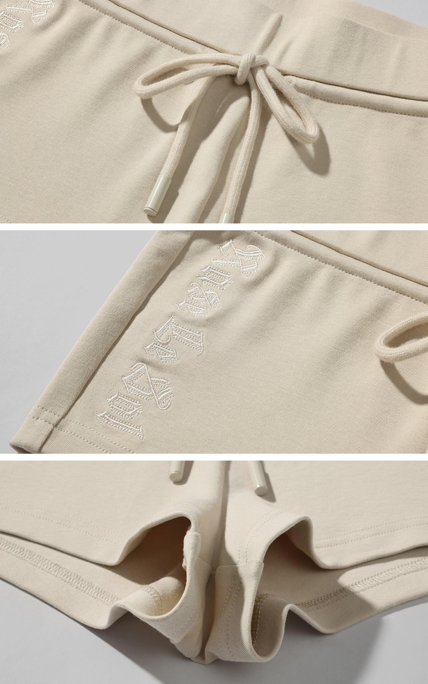 Rase le sol カーキフーディージャケット＆ショーツセット