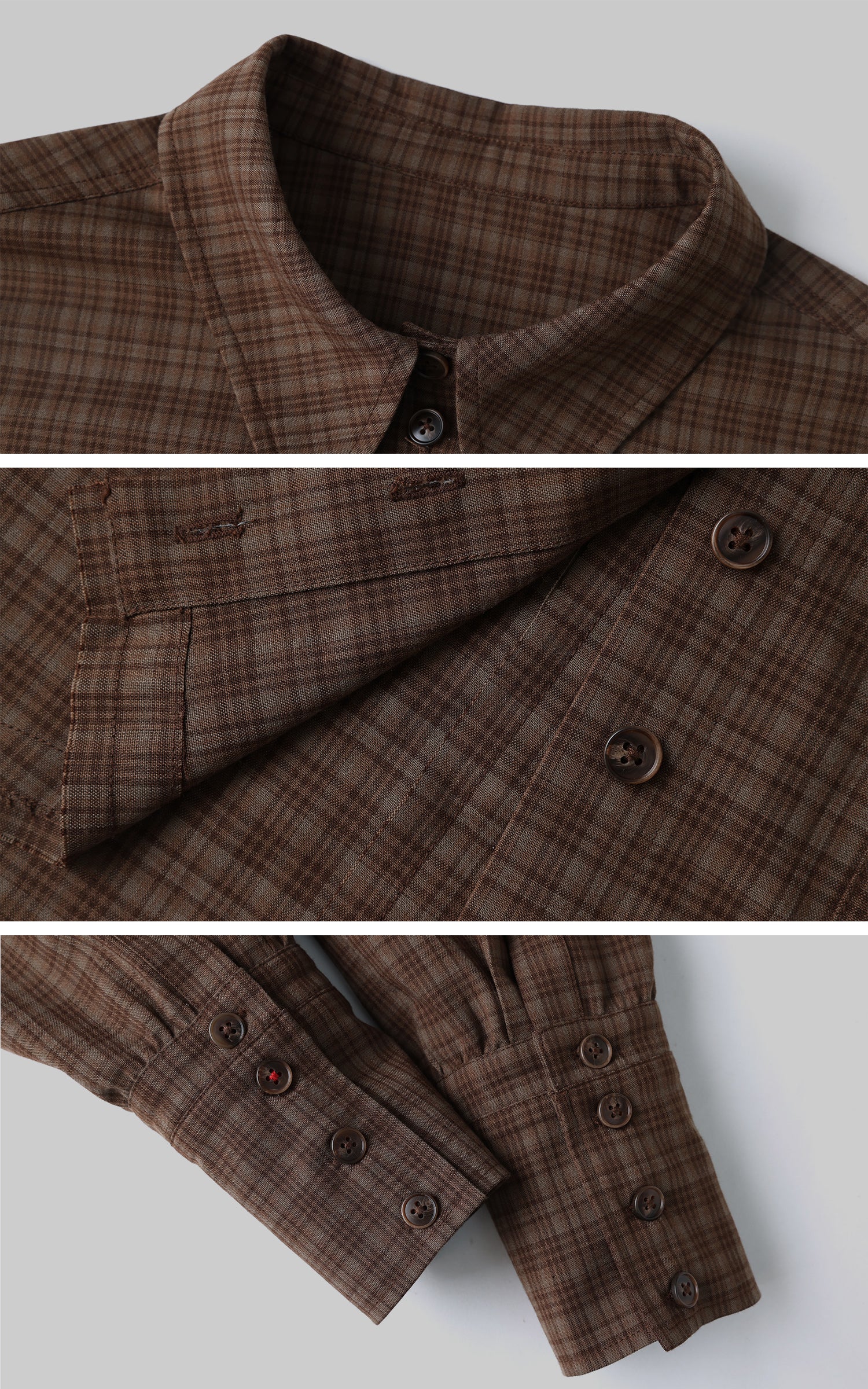 Rase le sol 解体風チェックシャツ＆ティアードマキシスカートセット