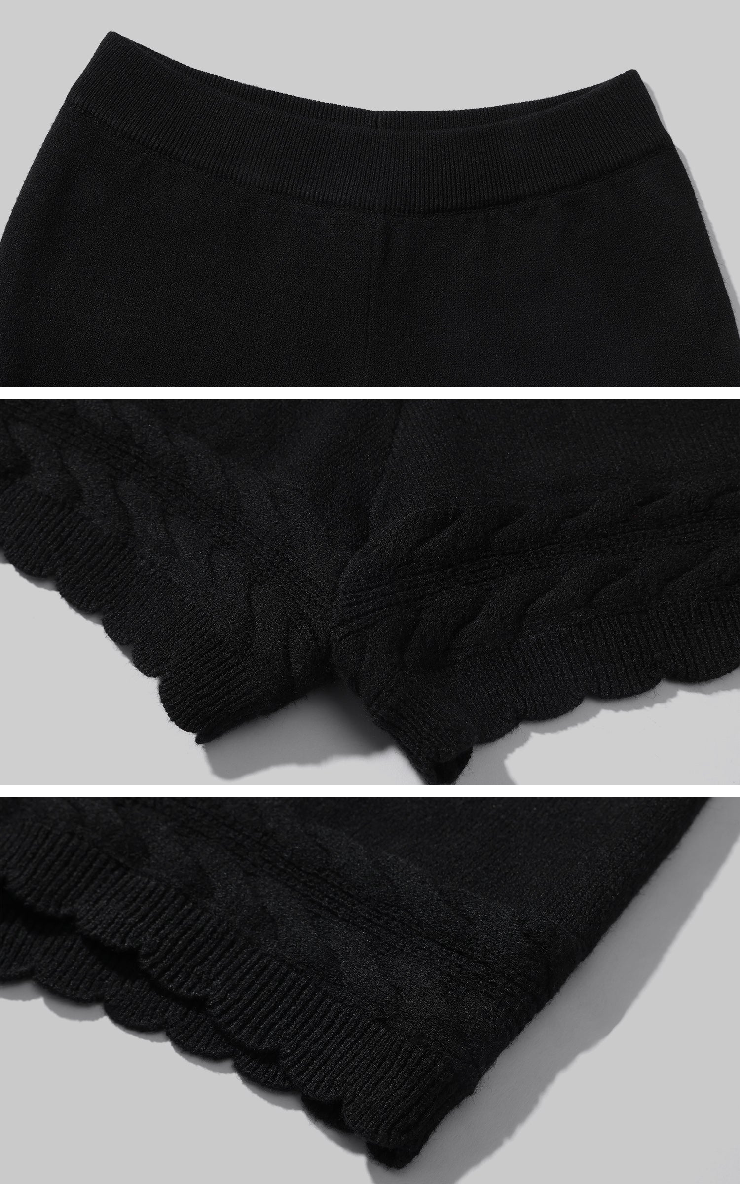 ROVENTE Knit Cardigan &amp; Shorts Set