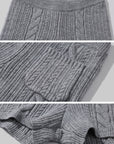 WARDEN EDGE ケーブルニットセーター & マッチングレッグウォーマー付きショートセット