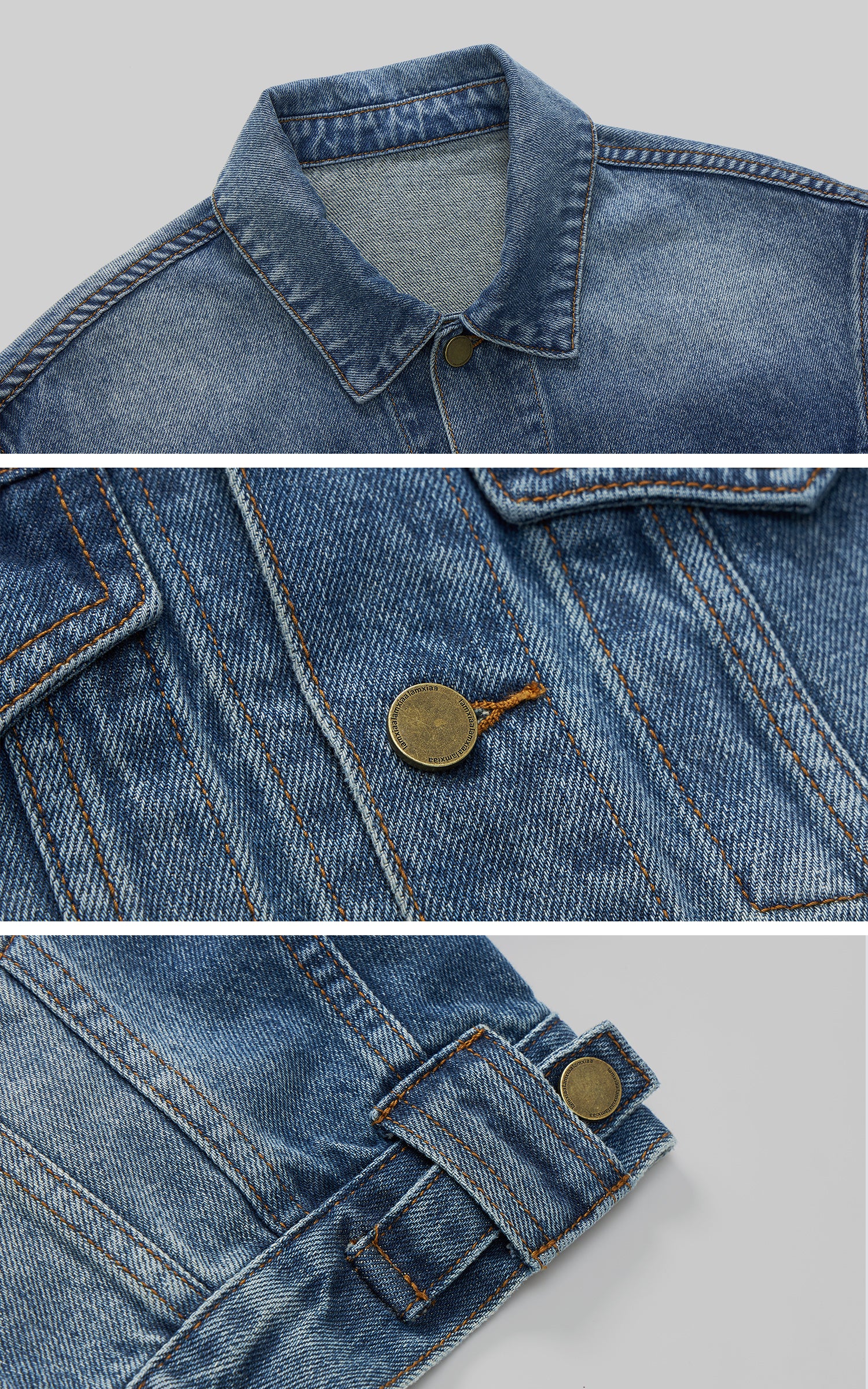 IAMXIAA クロップドデニムジャケット＆ミニスカートセット