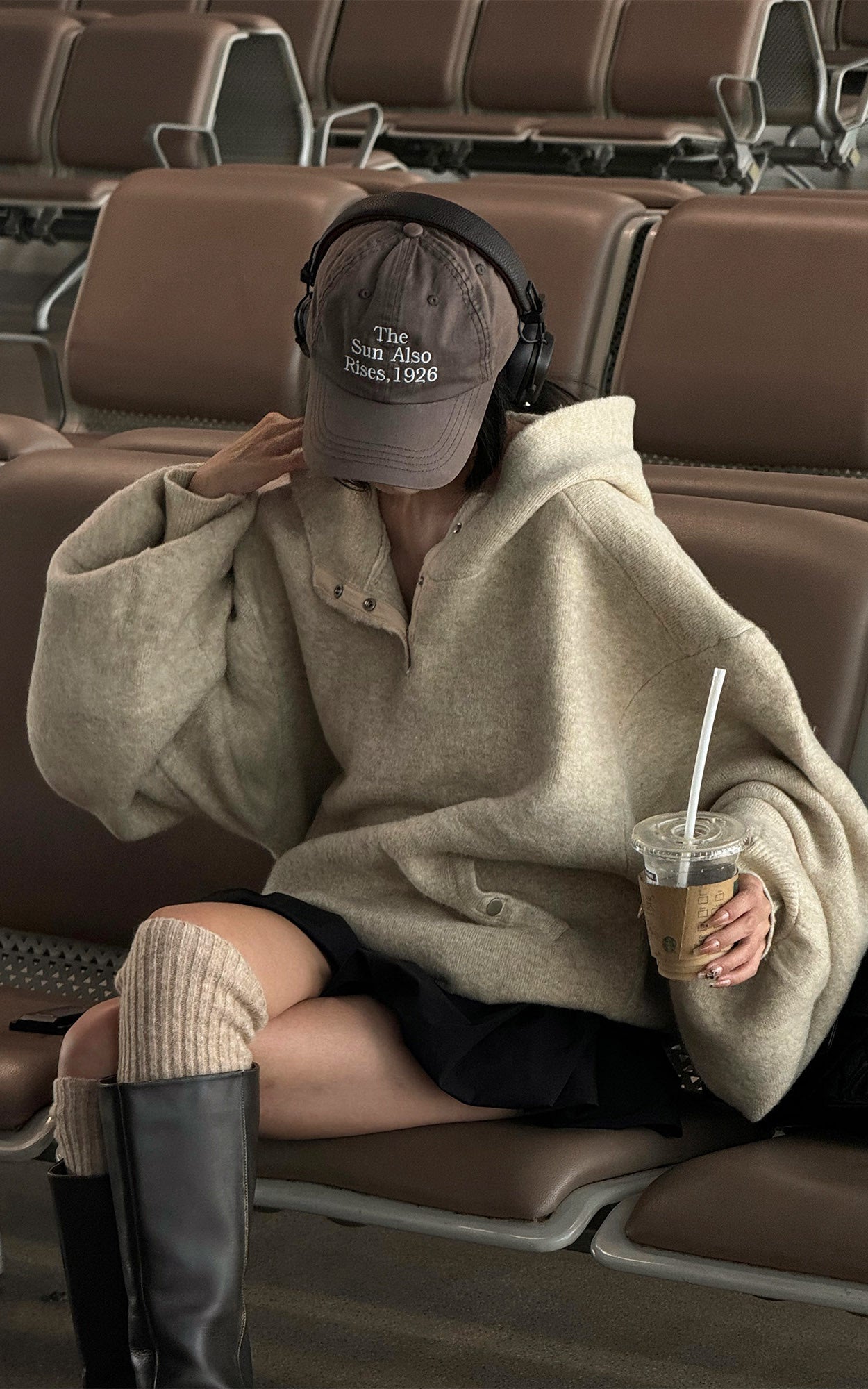 WARDEN EDGE Oversized Hooded Sweater - PINKPARKS