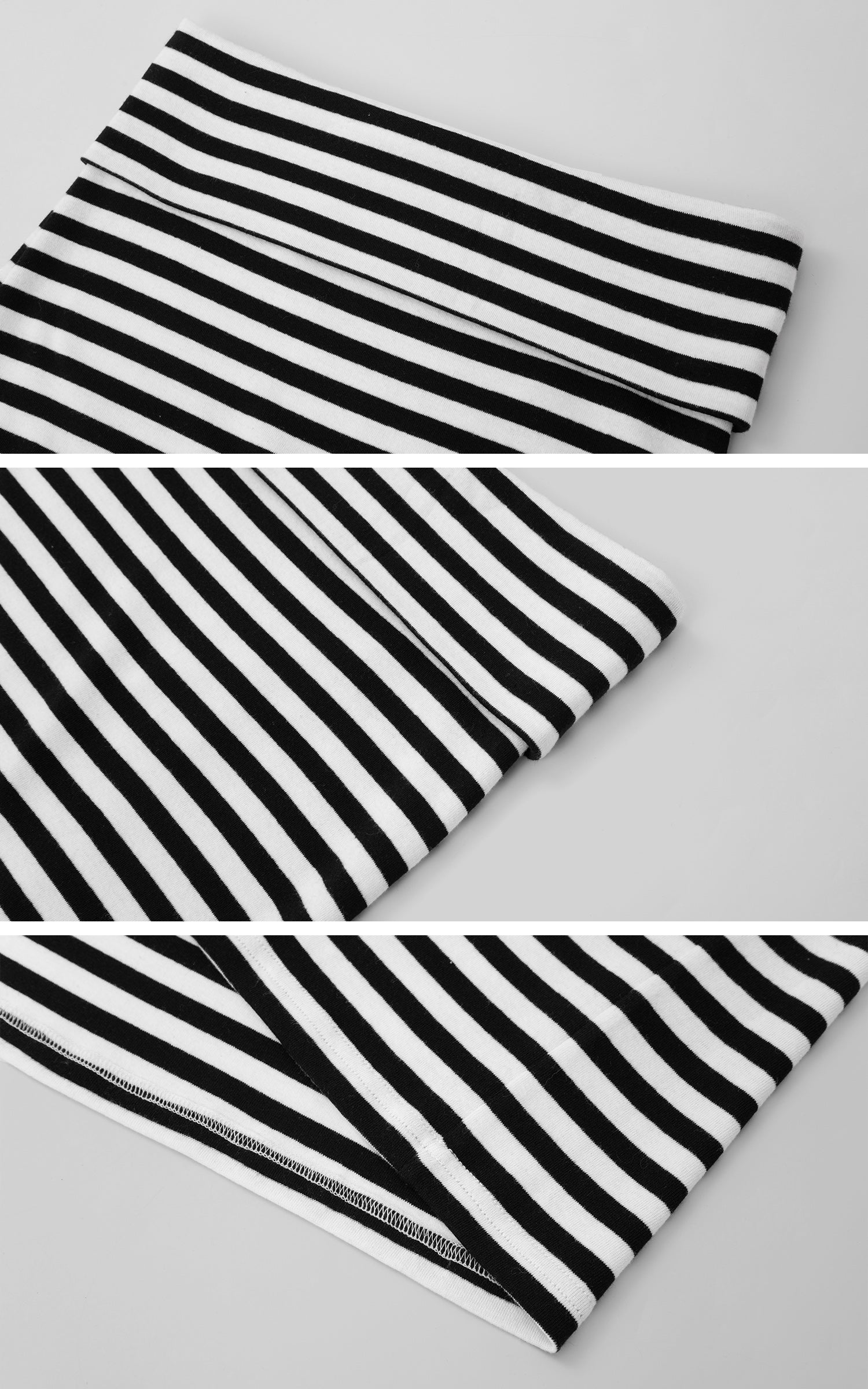 IAMXIAA ストライプ柄ボディコンマキシスカート スリムフィット ストレッチロングスカート