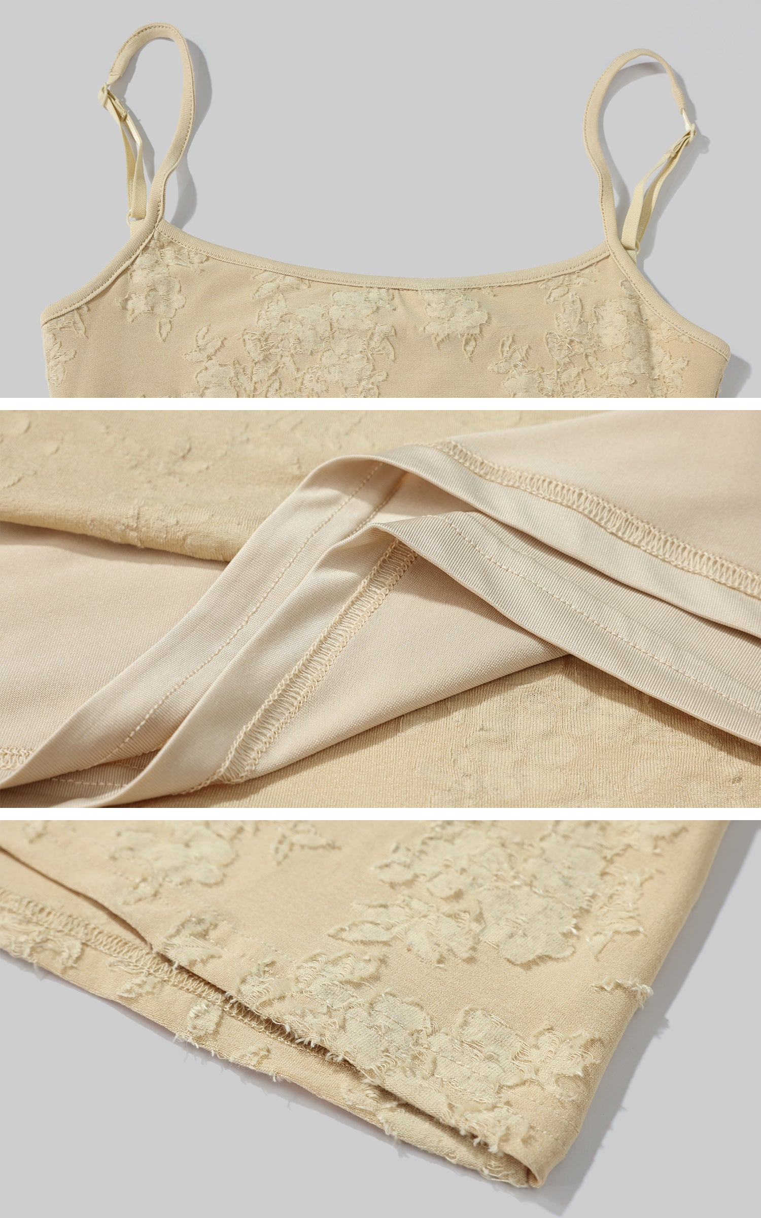 ROVENTE Floral Lace Sculpted Slip Maxi Dress - PINKPARKS