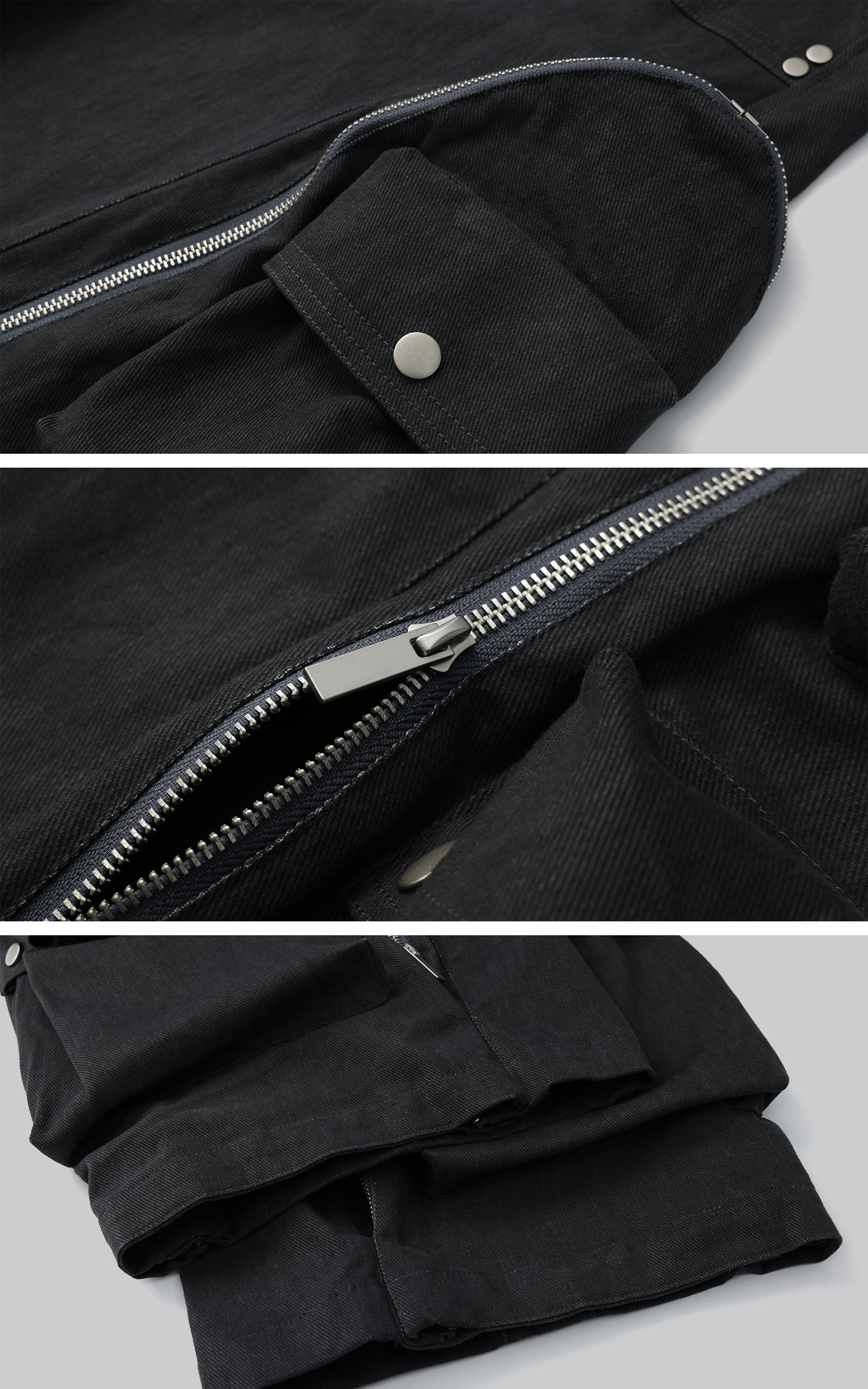 Rase le sol Utility Pocket Wide-Leg Cargo Pants - PINKPARKS