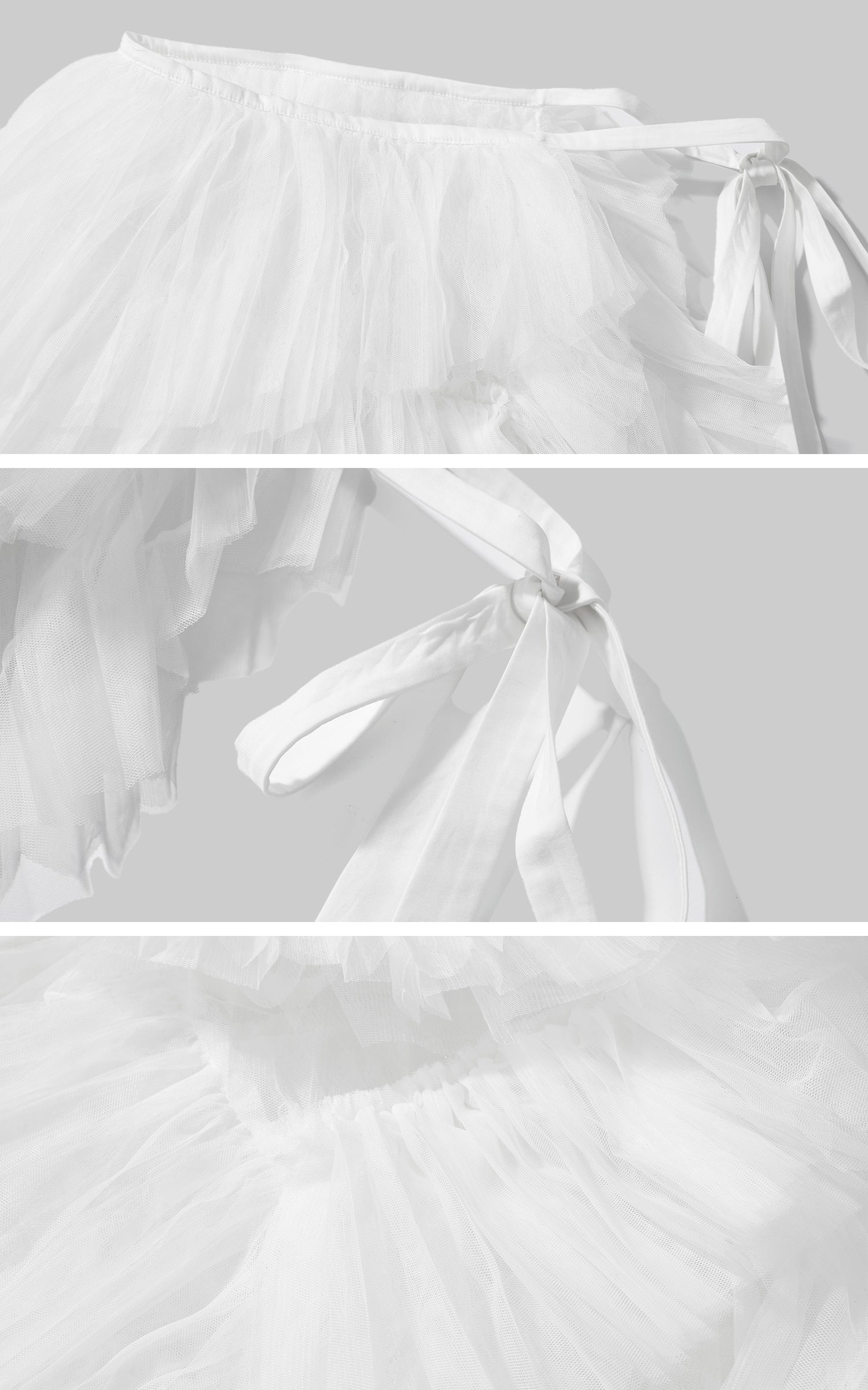 WARDEN EDGE Asymmetrical Layered Tulle Skirt - PINKPARKS