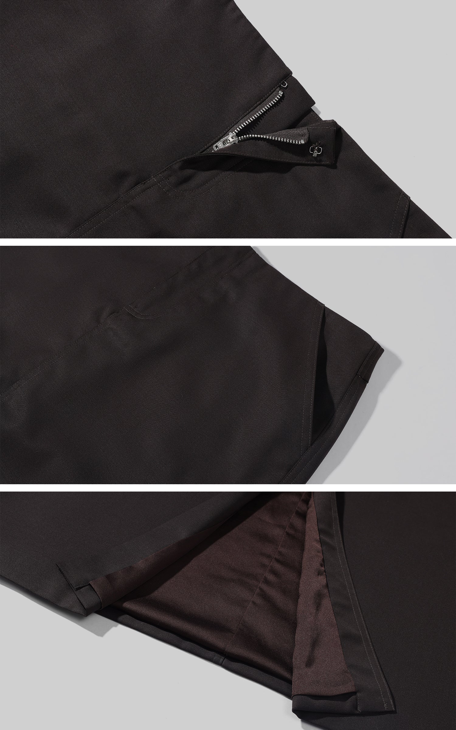 ROVENTE High-Waist Fitted Flared Maxi Skirt