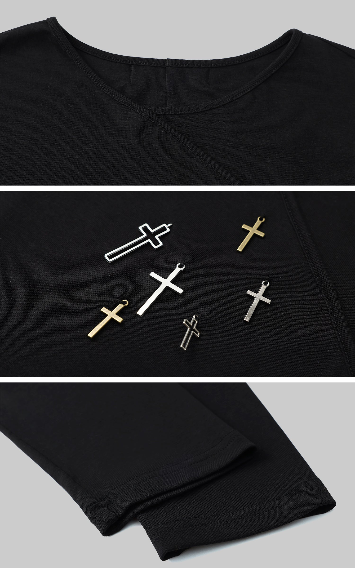 Rase le sol Cross Pendant Base Layer Tee - PINKPARKS