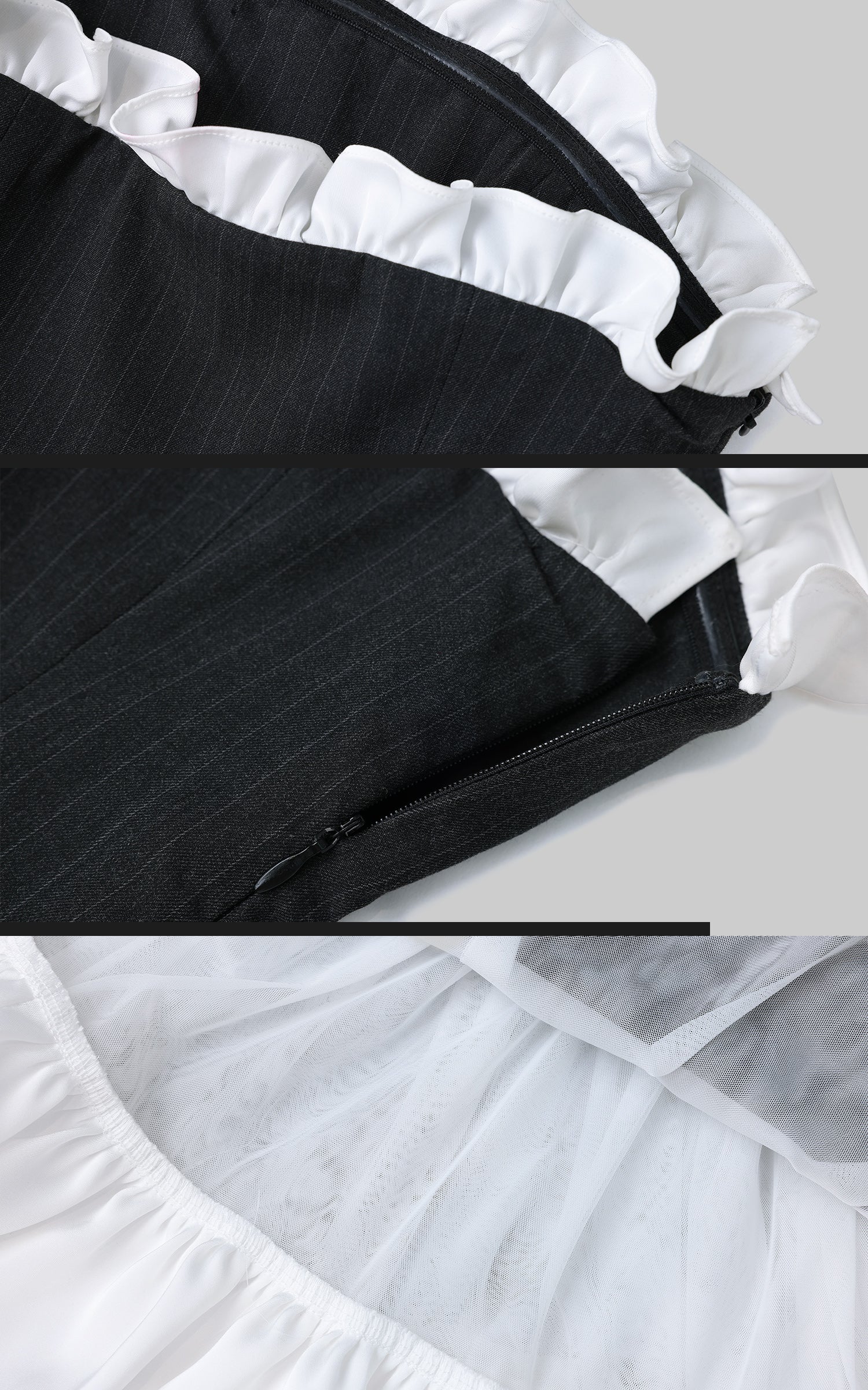 Rase le sol Strapless Flared Dress - PINKPARKS