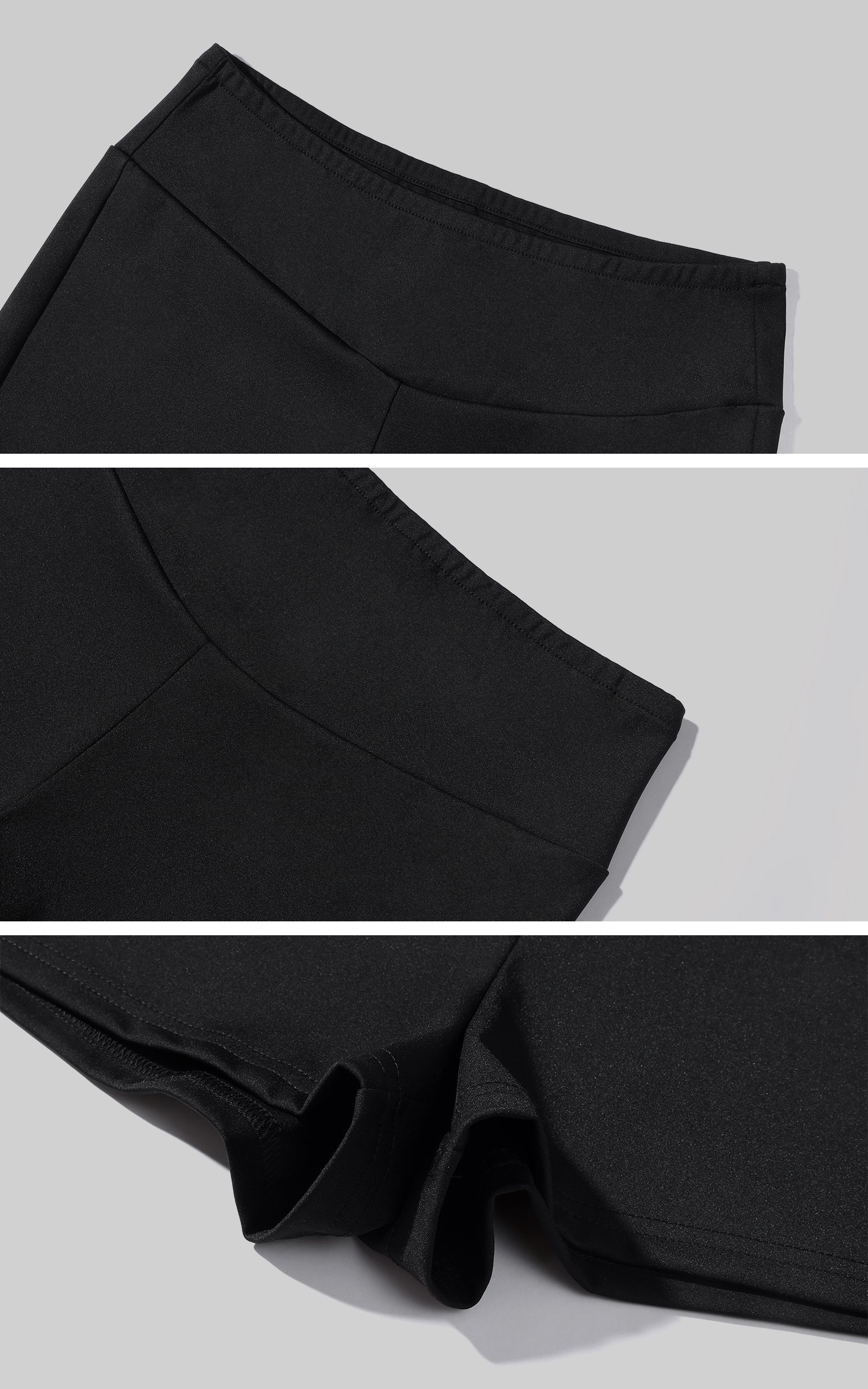 Rase le sol Three-Piece Set With Long Sleeve Top, Racerback Bra And Mini Shorts