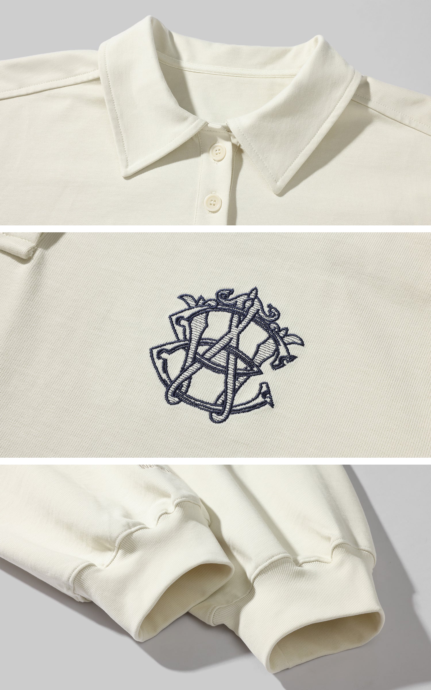 WARDEN EDGE ロゴ刺繍入りミニマルリブニットラウンジセット