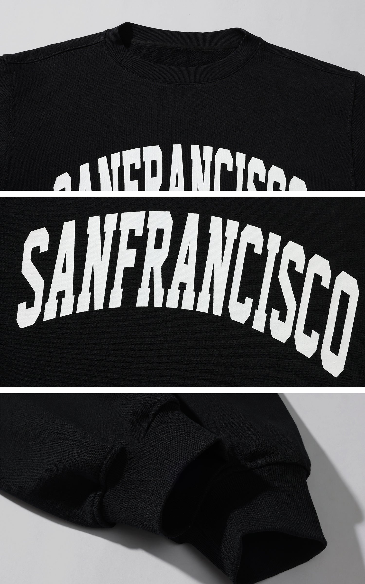 WARDEN EDGE オーバーサイズ サンフランシスコ スウェットシャツ カジュアル ストリートウェア プルオーバー