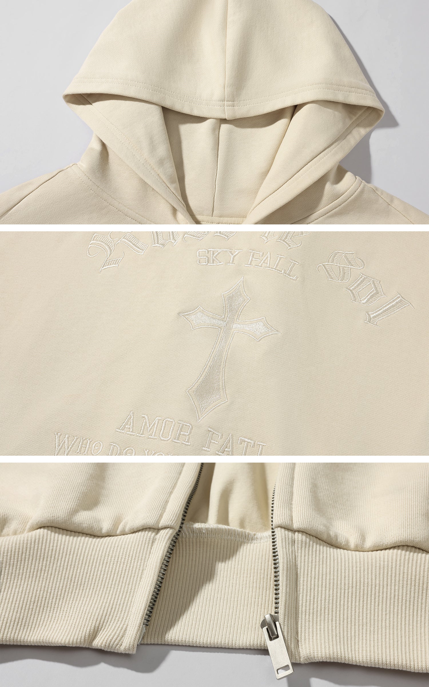 Rase le sol カーキフーディージャケット＆ショーツセット