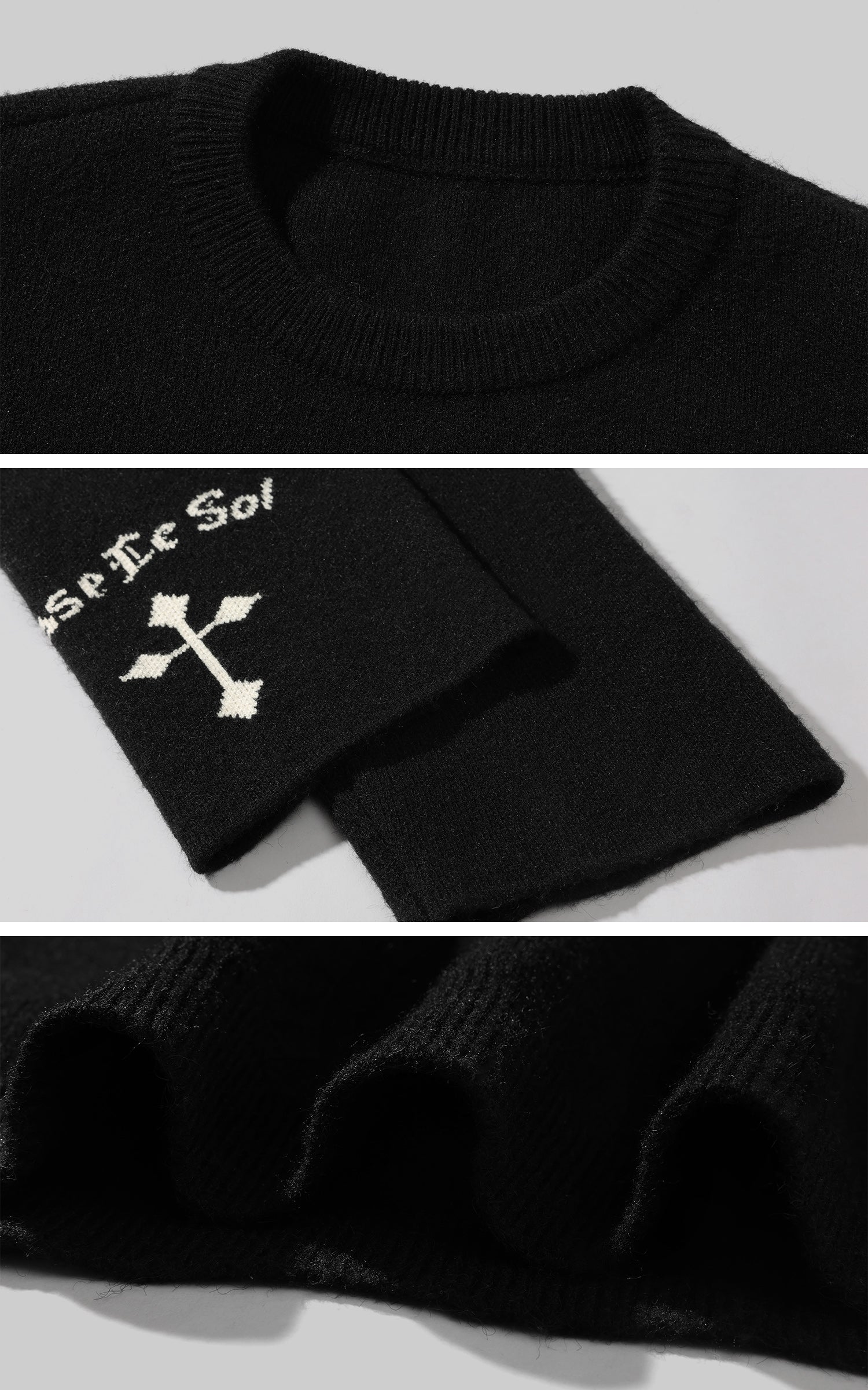 Rase le sol ウールニットセーター ワイドレッグパンツセット